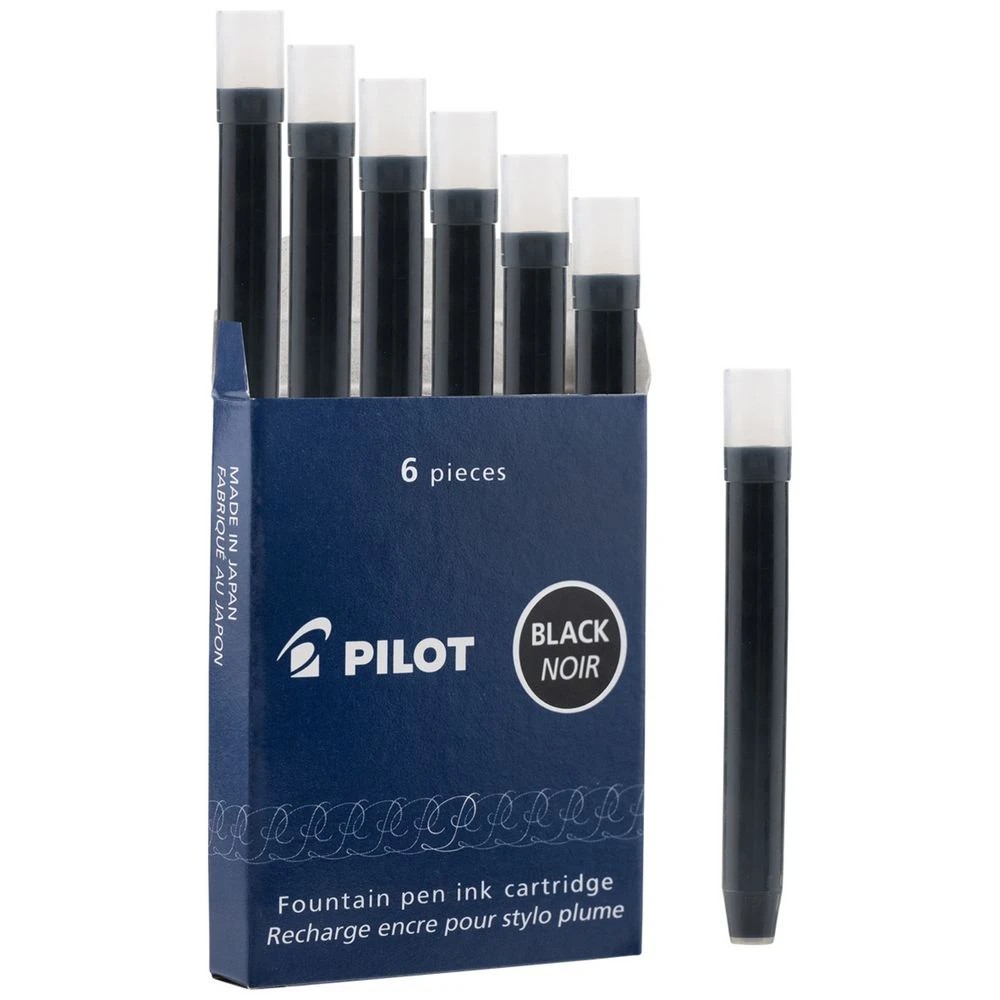 1 PILOT Namiki IC-50 Fountain Pen Ink Cartridges Black 6 Pack, 1 of 7