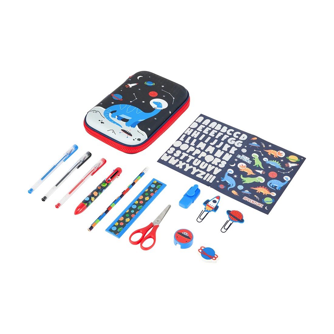 3 Pencil Case Set - Space Dino, 3 of 10