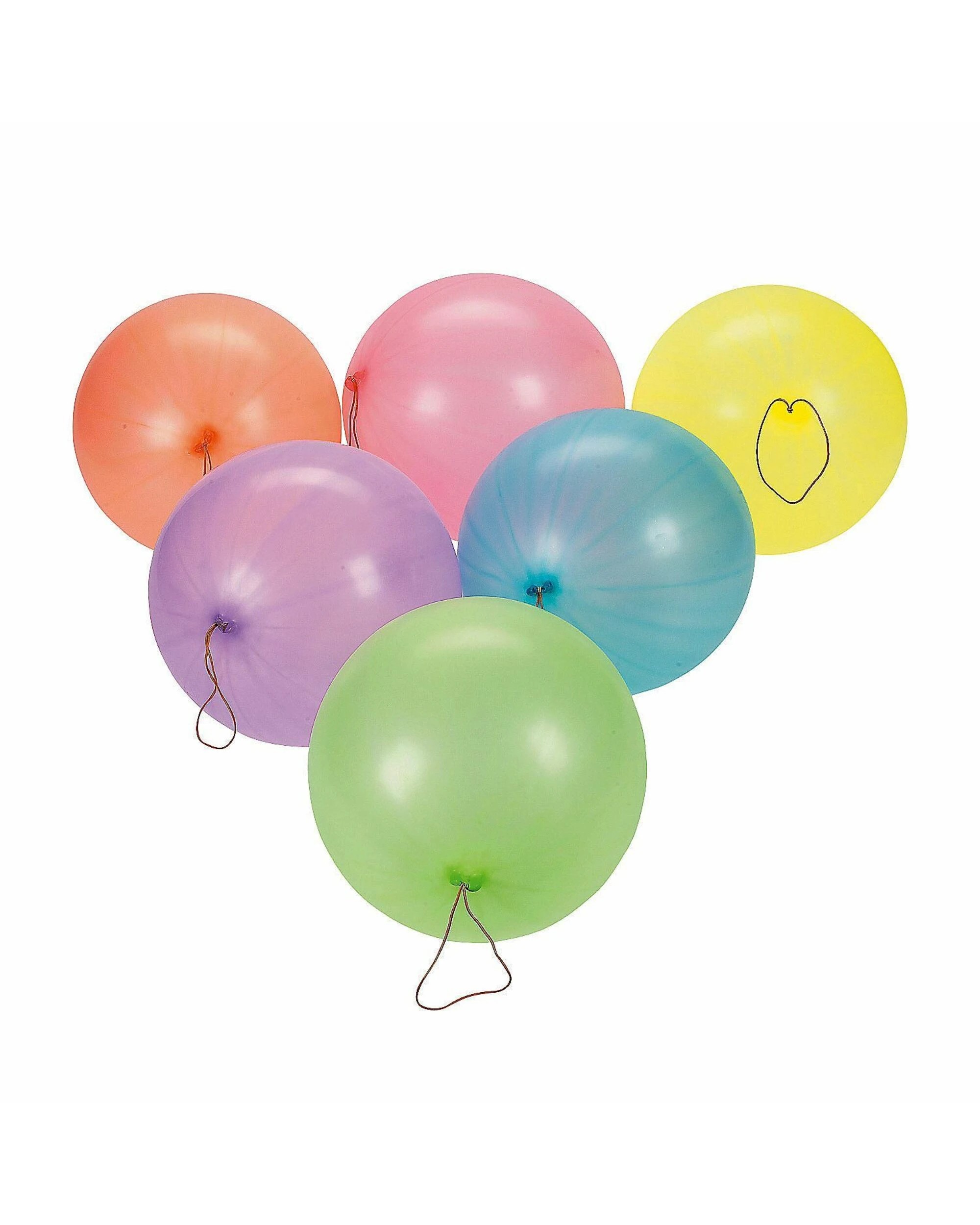 1 Partyrama Coloured Punch Ball Balloons Pack of 12, 1 of 2