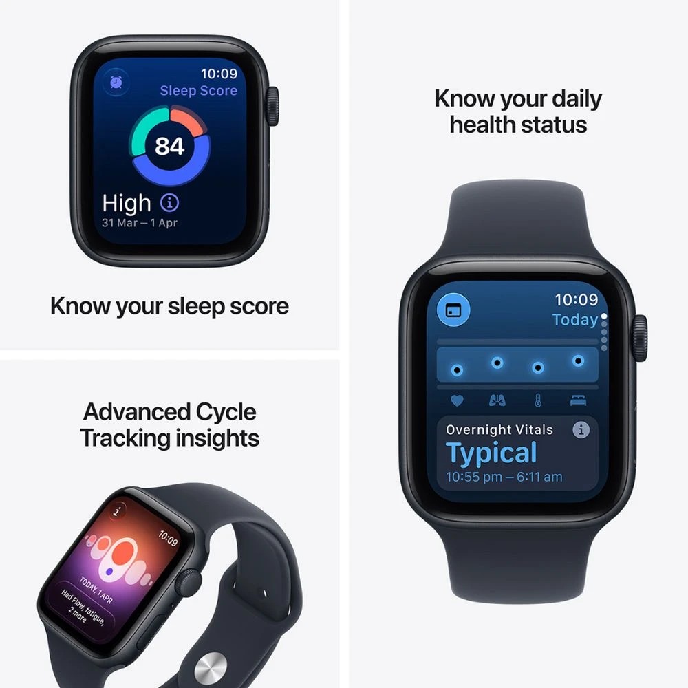 3 Apple Watch SE 3 GPS 44mm Starlight Sand Sport Band M/L, 3 of 9