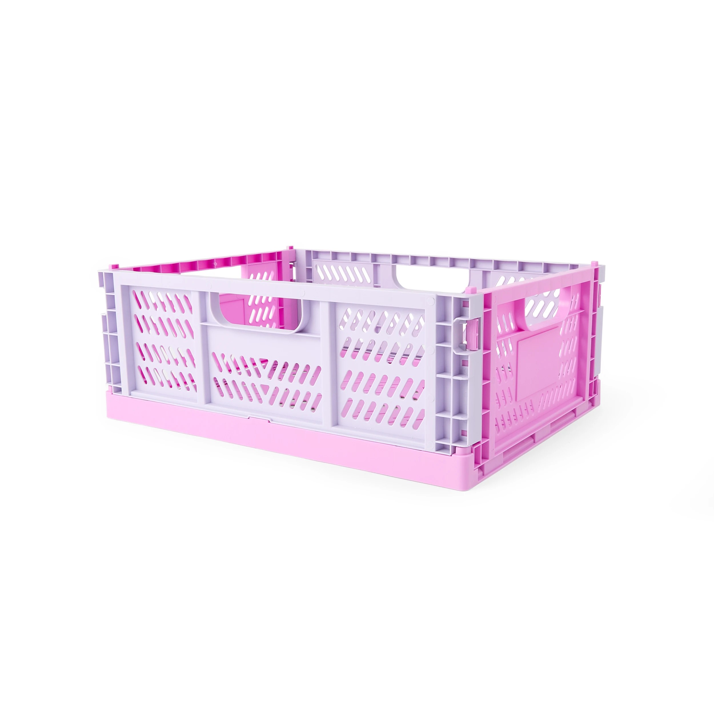 1 15L Collapsible Crate - Medium, Pink, 1 of 8