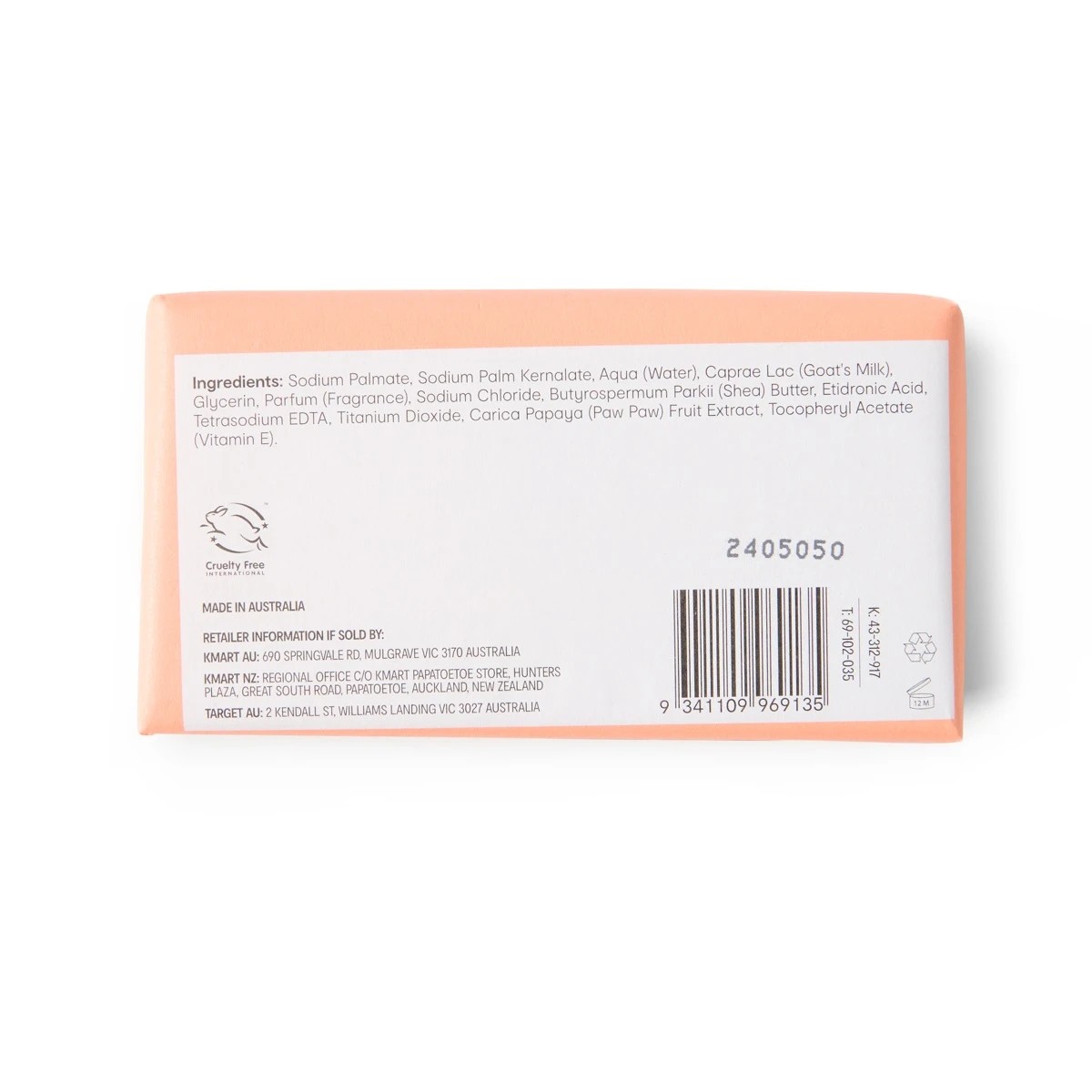 3 Nourishing and Clarifying Soap Bar 180g - Goat's Milk and Paw Paw, 3 of 4
