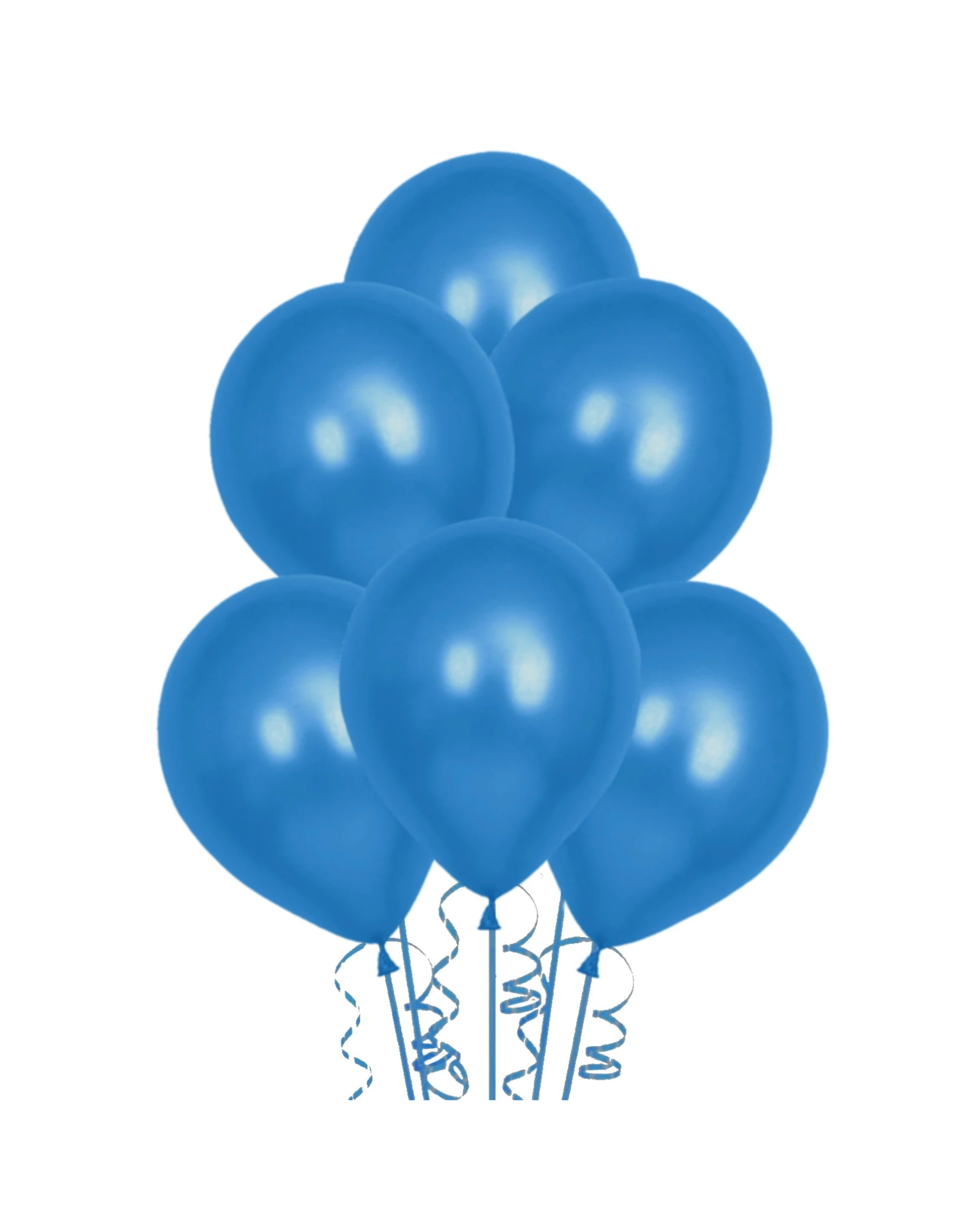 1 Alpen Royal Metallic Latex Balloons 30cm Pack of 25 - Blue, 1 of 1