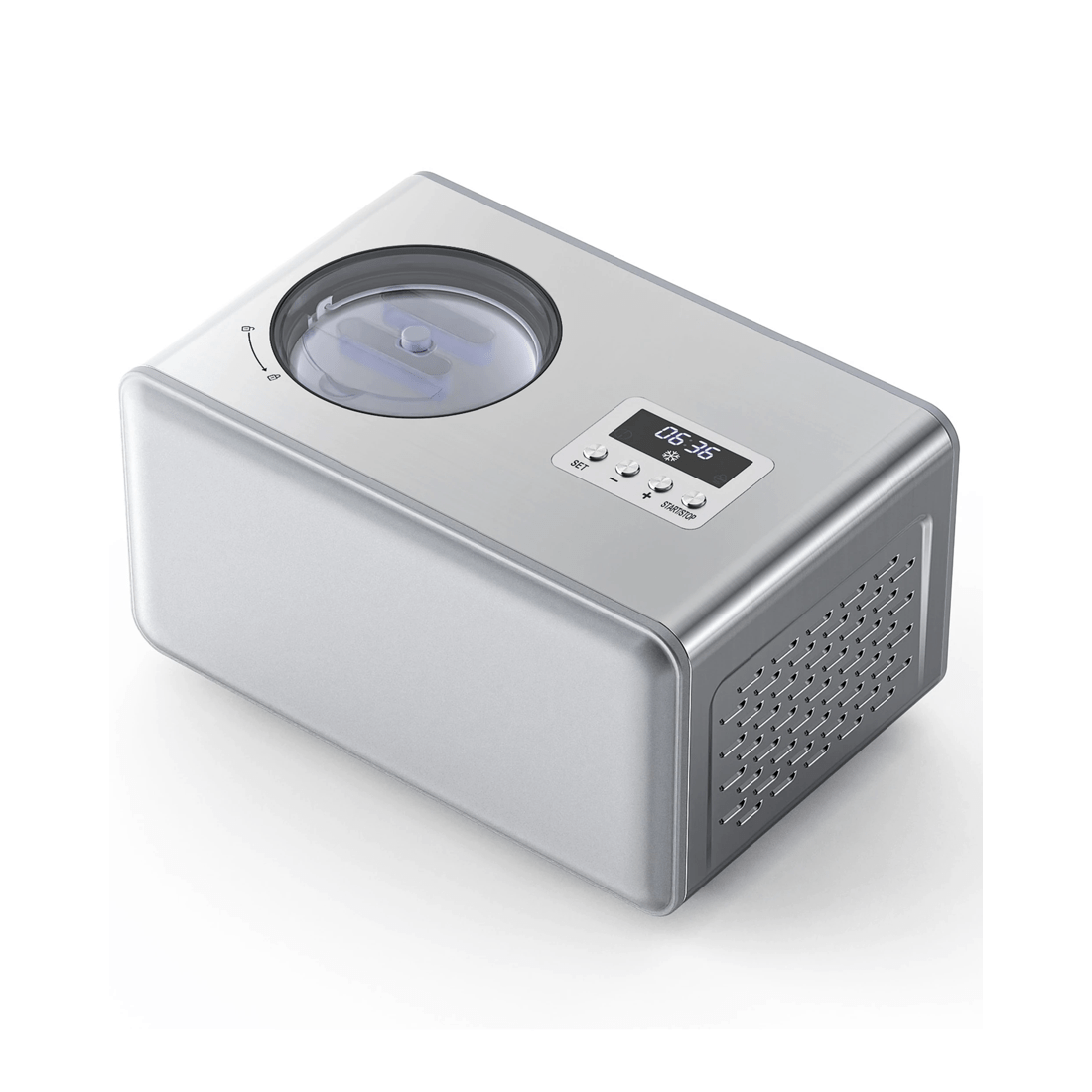 1 Advwin Ice Cream Maker With Built-in Compressor, 2l Frozen Yogurt & Gelato Machine, Sorbet Maker With Lcd Display, 1 of 8