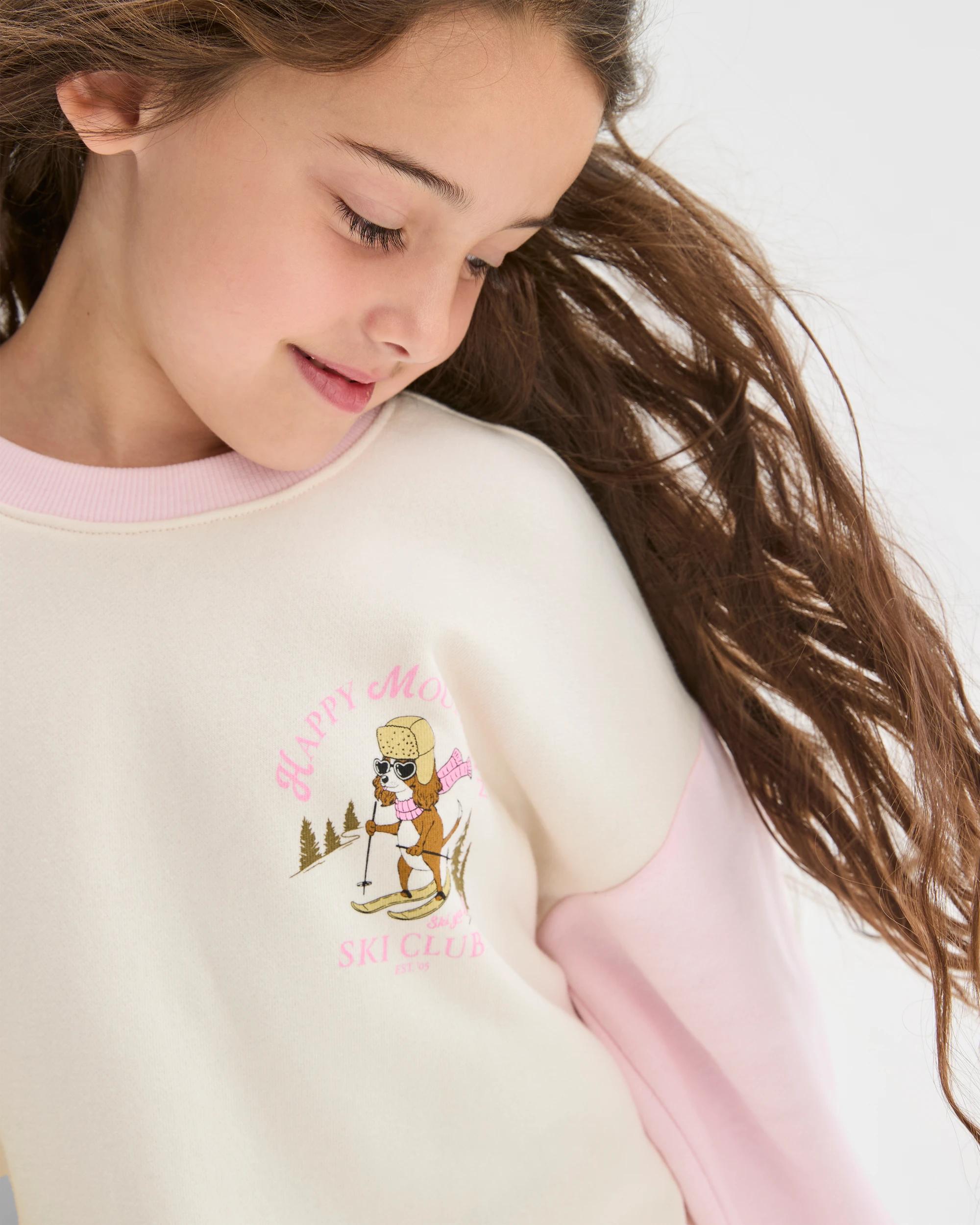 3 Target Kids Australian Cotton Blend Loose Fleece Jumper SKI DOG MULTI, 3 of 7