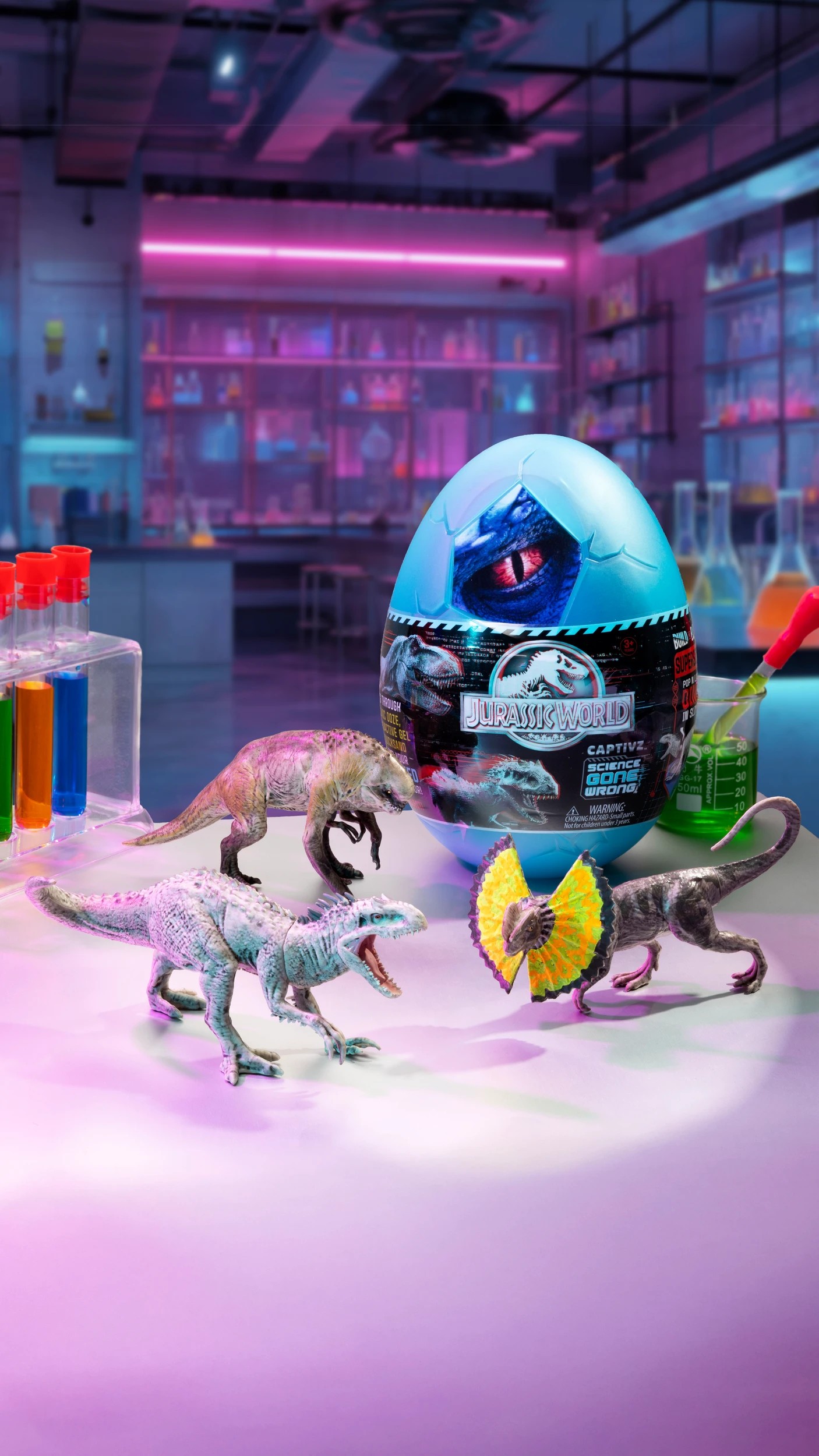 3 Jurassic World Captivz Science Gone Wrong Surprise Egg - Assorted - Multi, 3 of 3