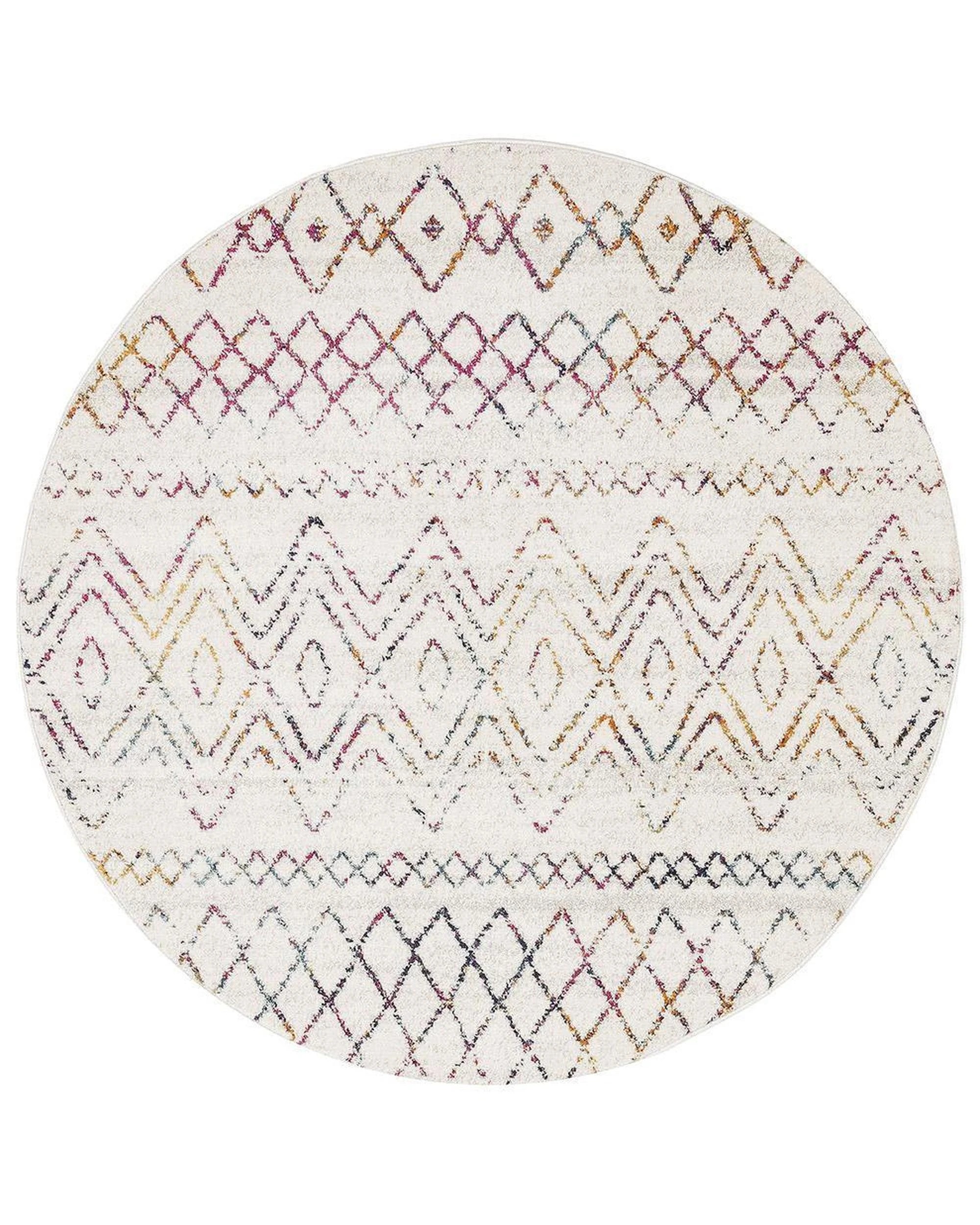 1 Rug Culture Oasis Nadia Round Rug - Multi Rustic Tribal, 10mm Polypropylene (Made in Turkey) - Multi, 1 of 5