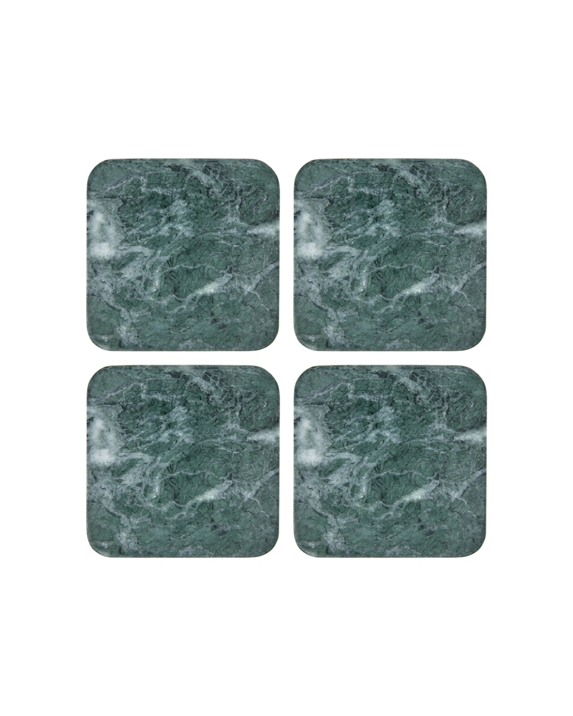 1 Maxwell & Williams 4PK Coaster Collective Square Marble Coaster 10cm - Multi, 1 of 3