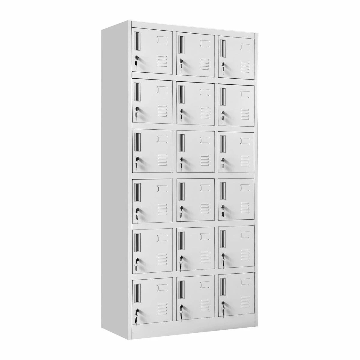3 AUSWAY 18 Doors Locker Cabinet Steel Storage Cupboard Metal, 3 of 4
