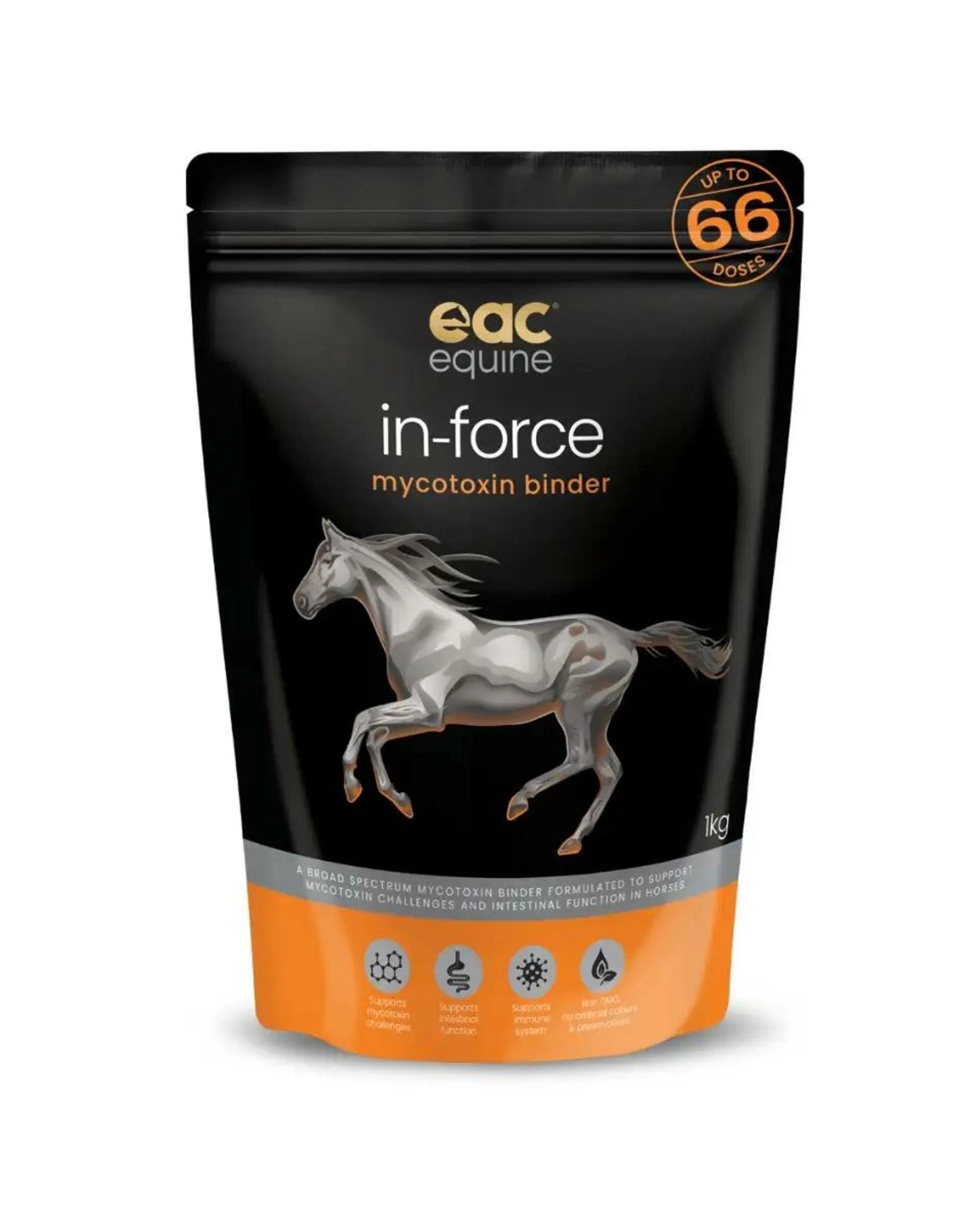 1 Eac Animal Care In-Force Broad Spectrum Mycotoxin Binder For Horses 1kg, 1 of 1
