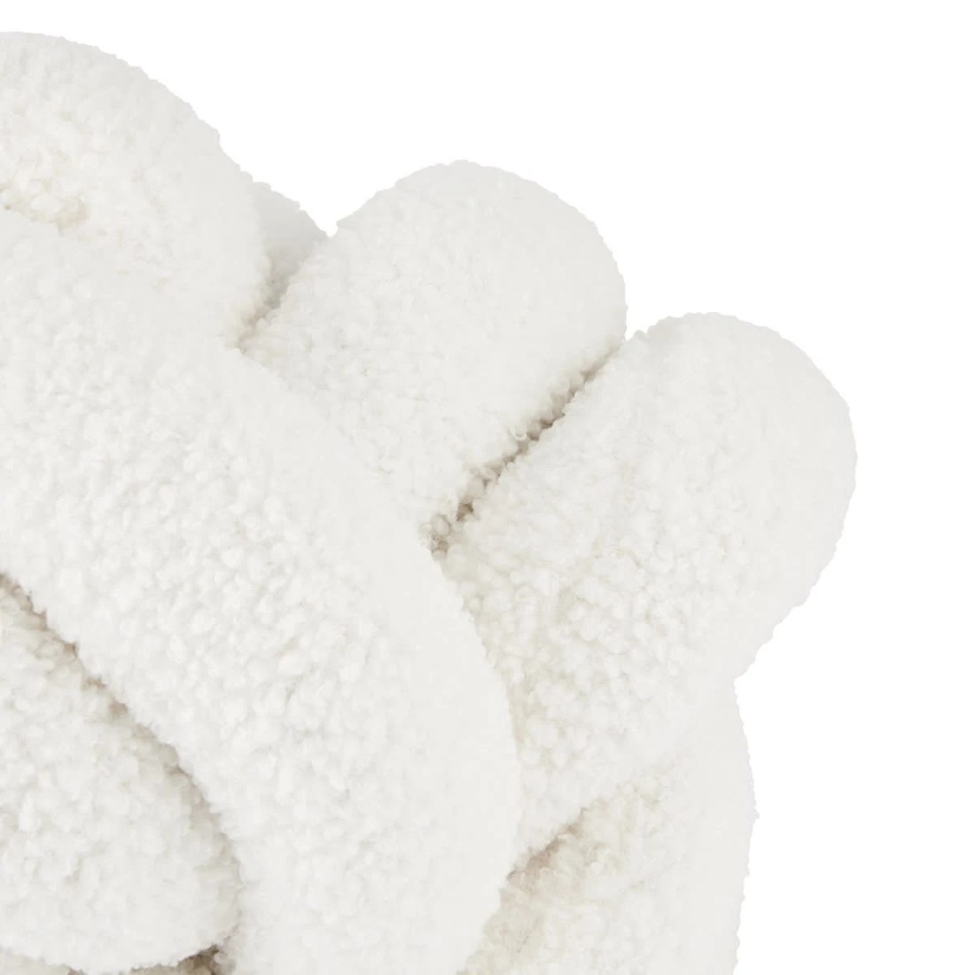 2 Knot Boucle Cushion - White, 2 of 4