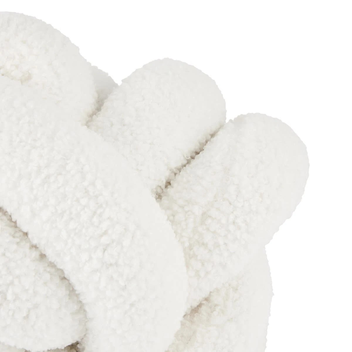 2 Knot Boucle Cushion - White, 2 of 4
