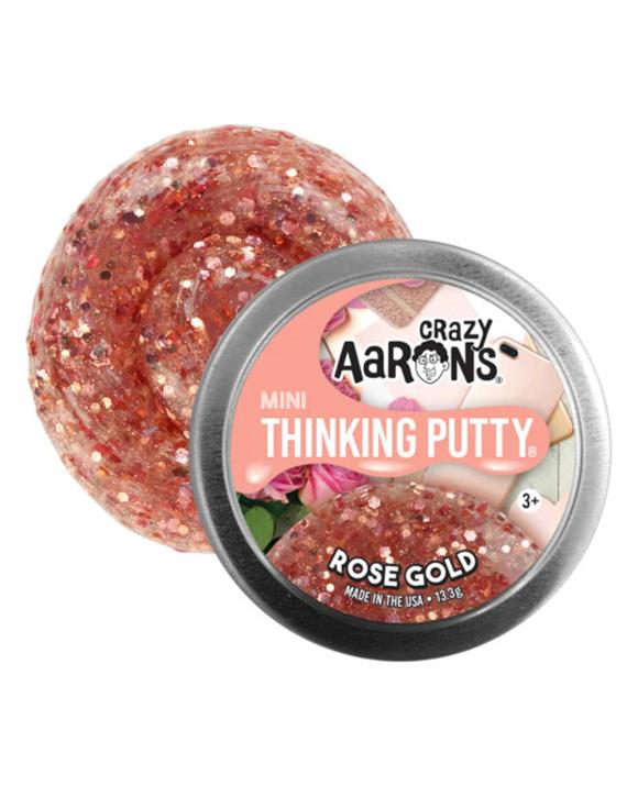 Crazy Aaron's 2 inch Star Effects Mini Thinking Putty Rose Gold