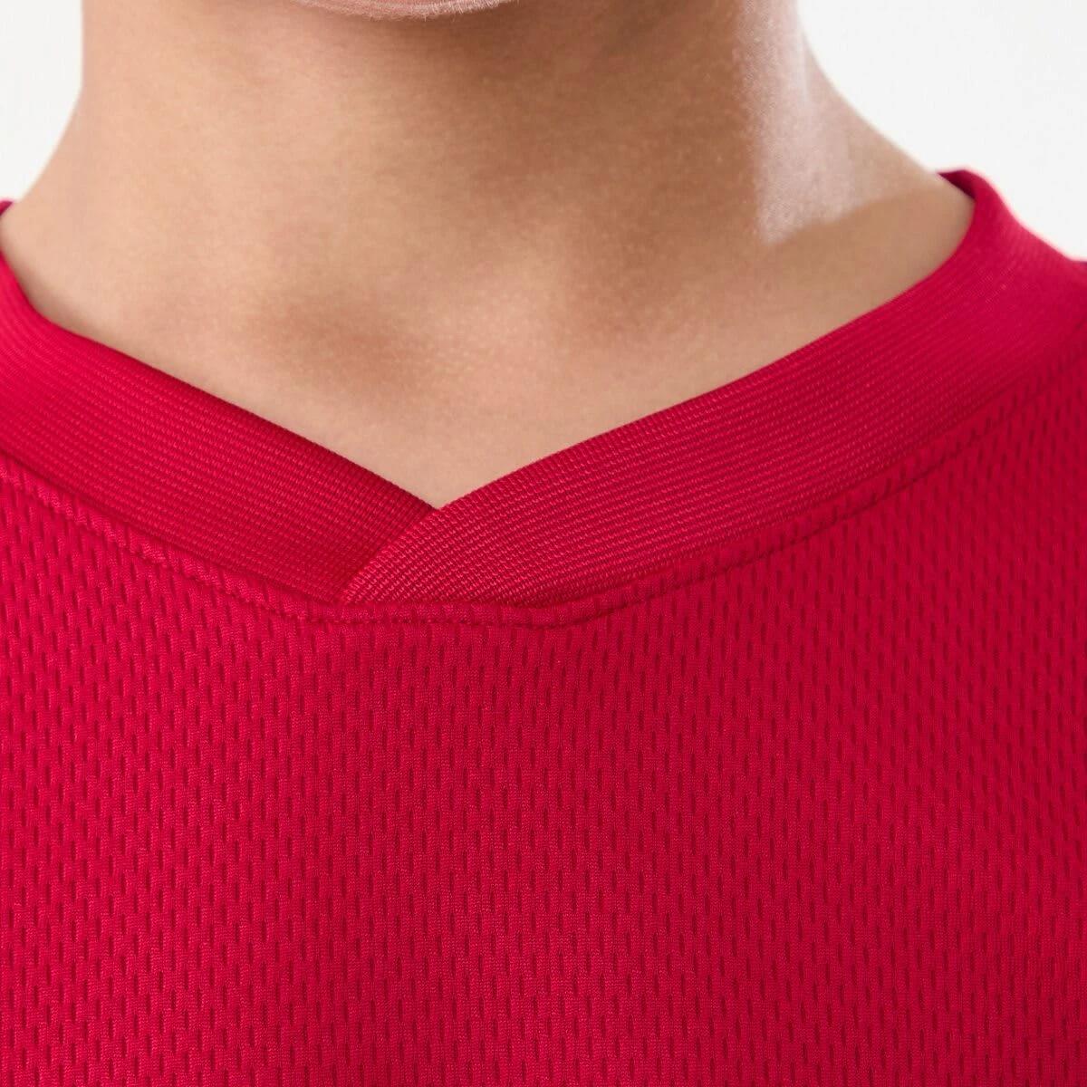 6 Short Sleeve Oversized Mesh T-shirt JERSEY 93 URBAN MID RED, 6 of 8