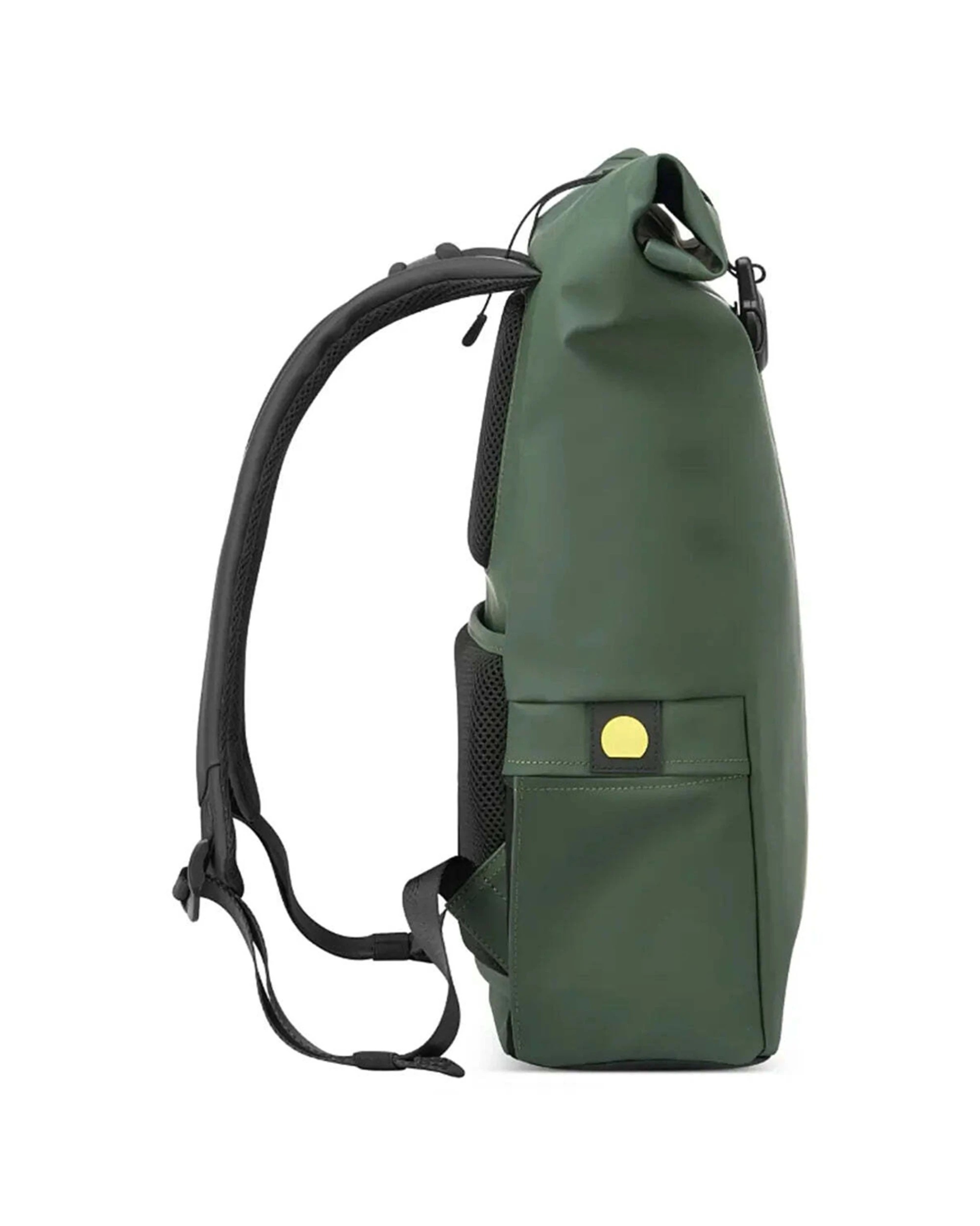 3 Delsey Turenne Soft Rolltop 15in Laptop Backpack RFID Data Protection Rollup - Green, 3 of 5