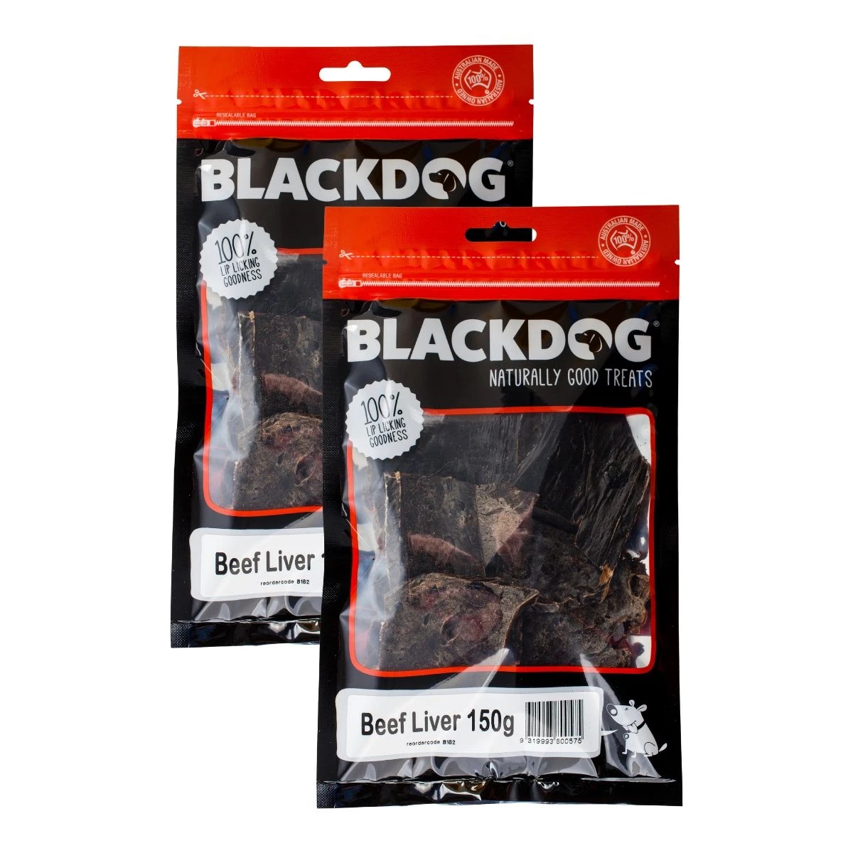 1 Blackdog Beef Liver - 150gx2, 1 of 1
