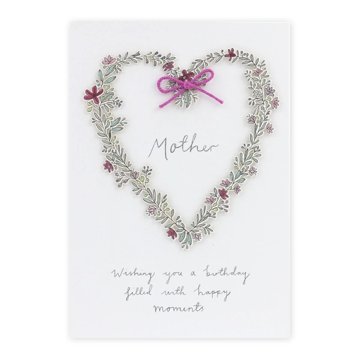 3 Connections from Hallmark Birthday Card For Mother - Floral Wreath, 3 of 3