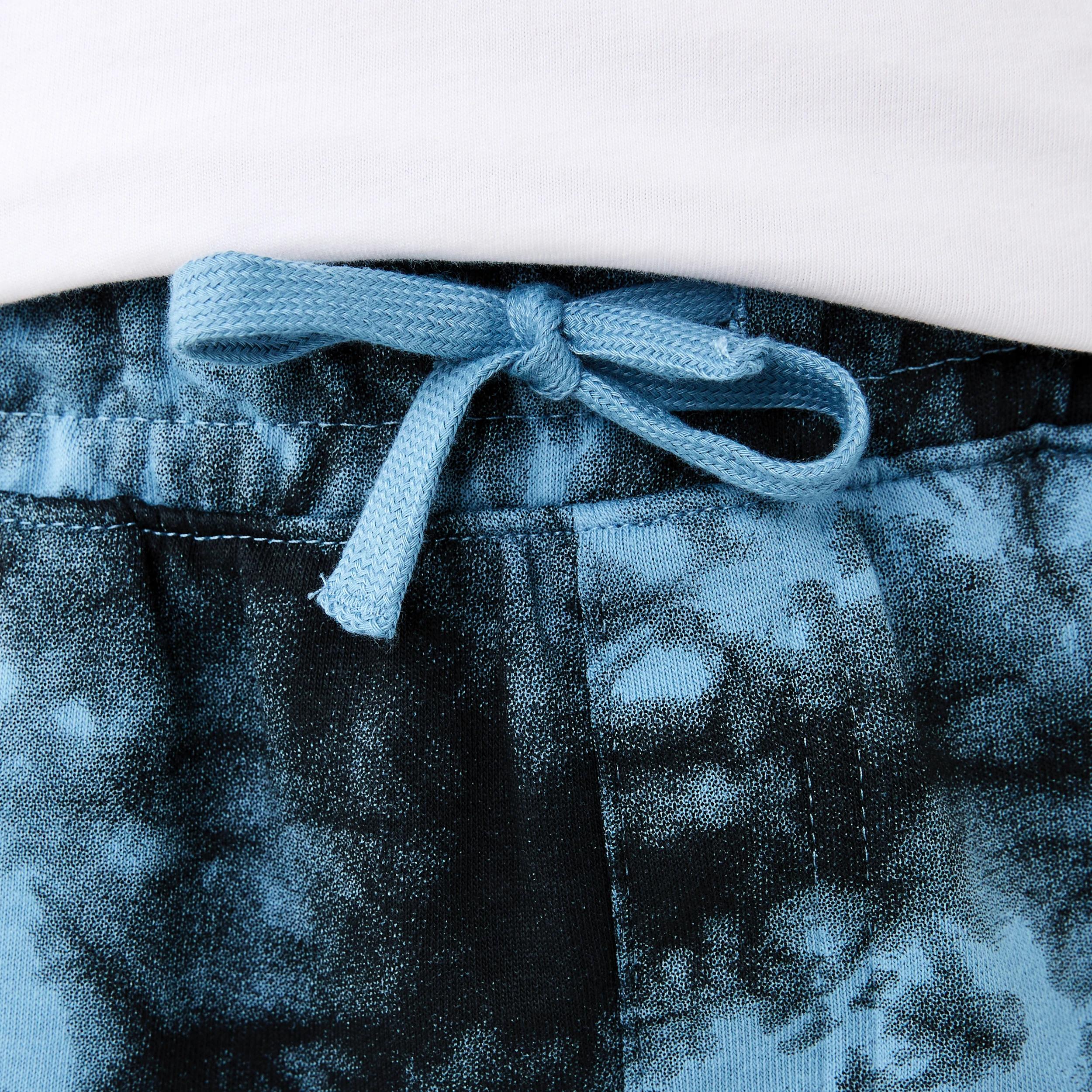 3 Printed Knit Shorts TIE DYE FADED DENIM, 3 of 6