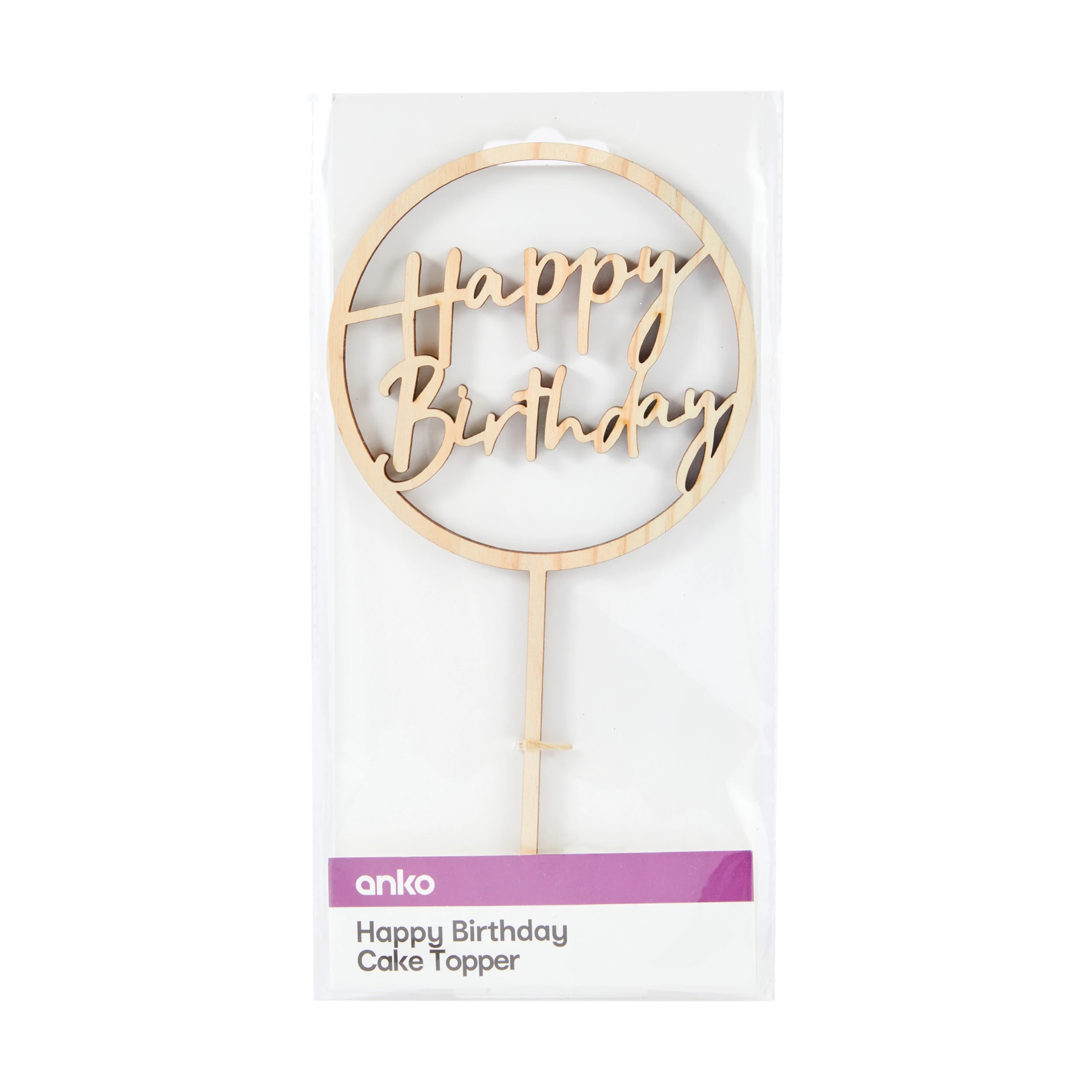 3 Happy Birthday Cake Topper, 3 of 3