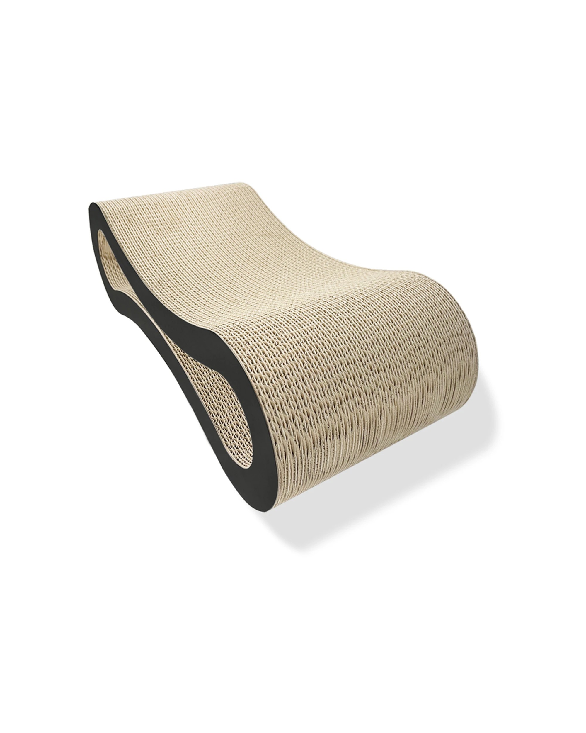 2 Zodiac Deluxe Pet Cat 50x23cm Scratcher Furniture Fun Play Scratching Bed - Black, 2 of 4