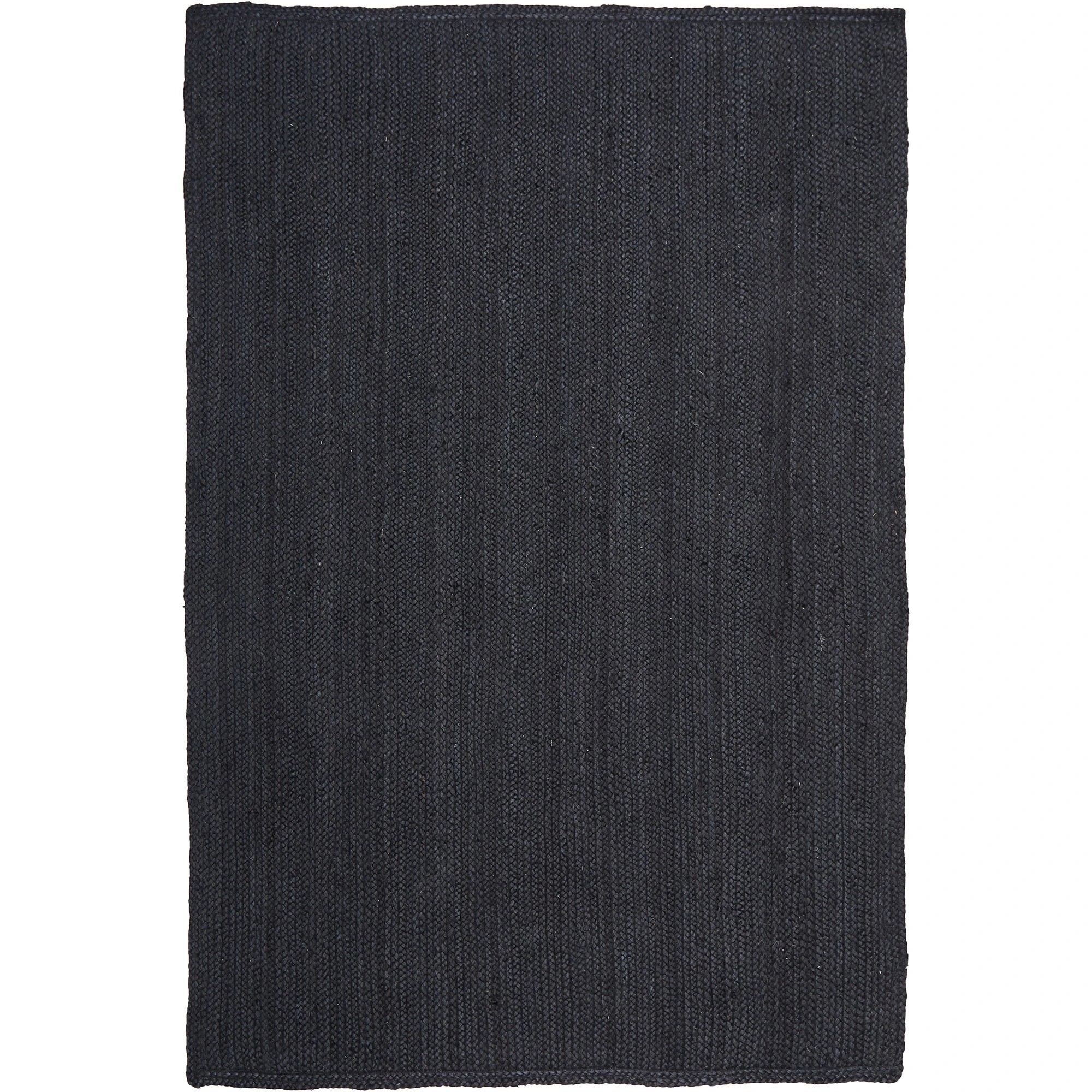 1 Common Ground Rugs Shoreline Black 400x300cm - Extra Extra Large Jute Rug - Black, 1 of 10