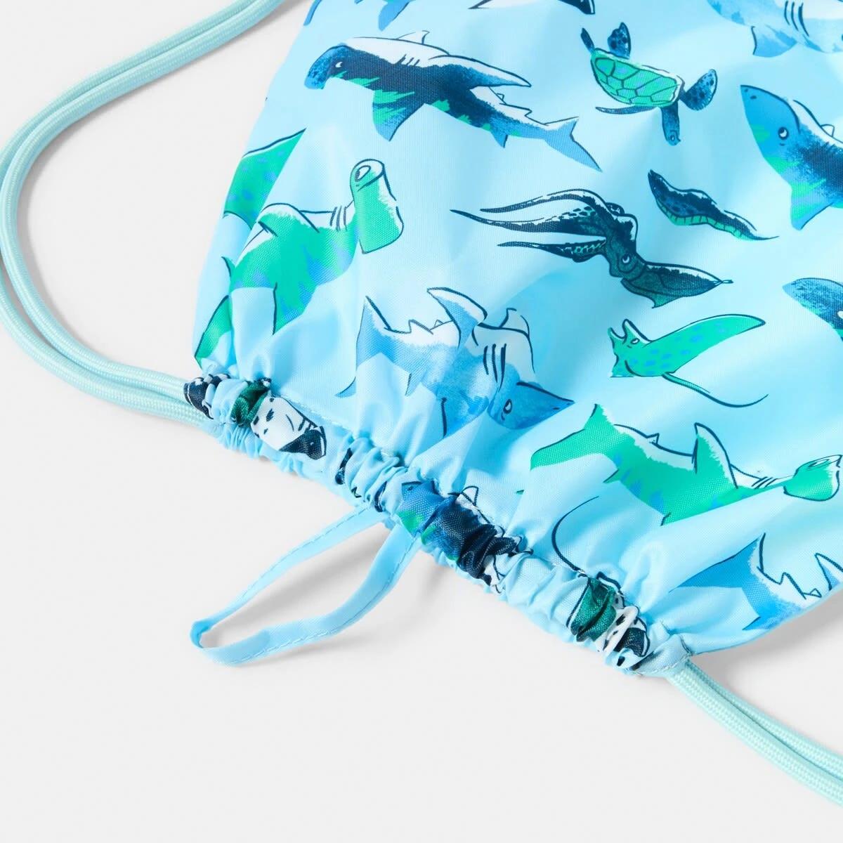 3 Drawstring Bag BLUE SEA ANIMALS, 3 of 4
