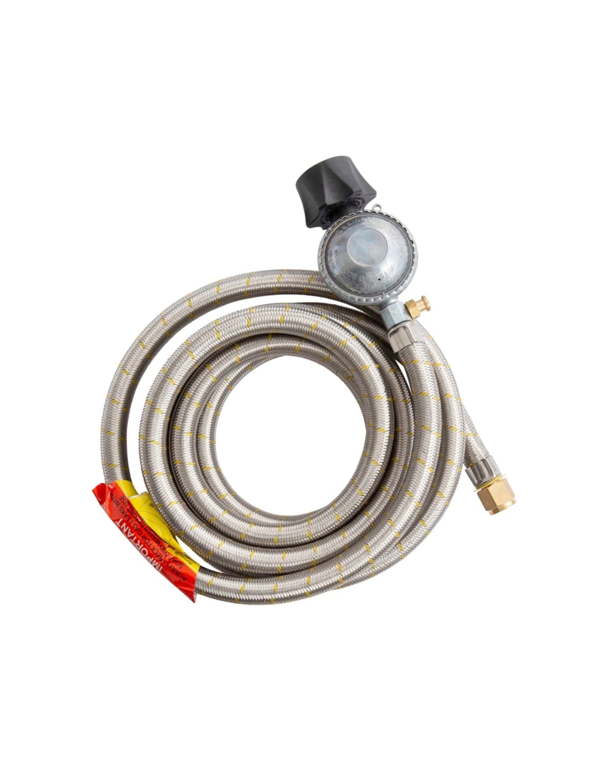 3 Gasmate Regulator Braided Hose 3000mm LCC27 To 5/8 UNF 3/8 SAE Connector - Metallic, 3 of 3