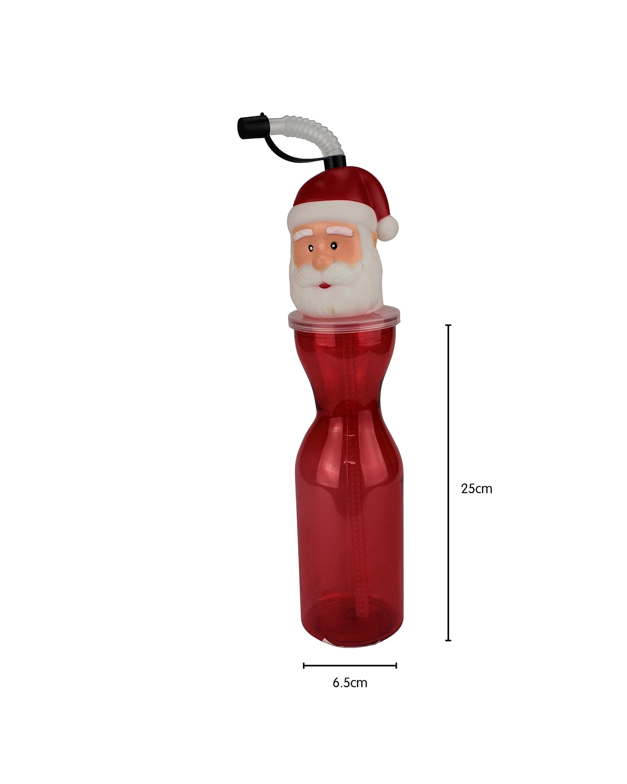 2 Party Maker Santa Novelty Cup with Straw - Red, 2 of 2