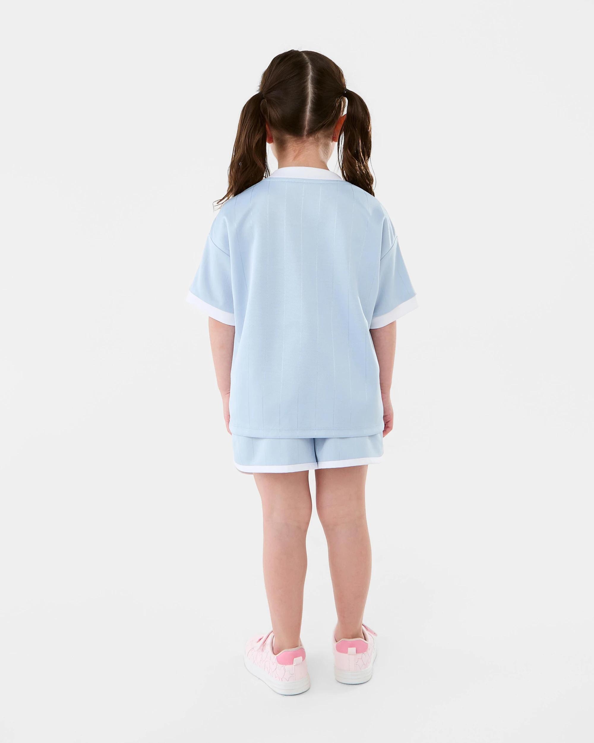 8 Short Sleeve Oversized Sporty T-shirt Blue 01, 8 of 8