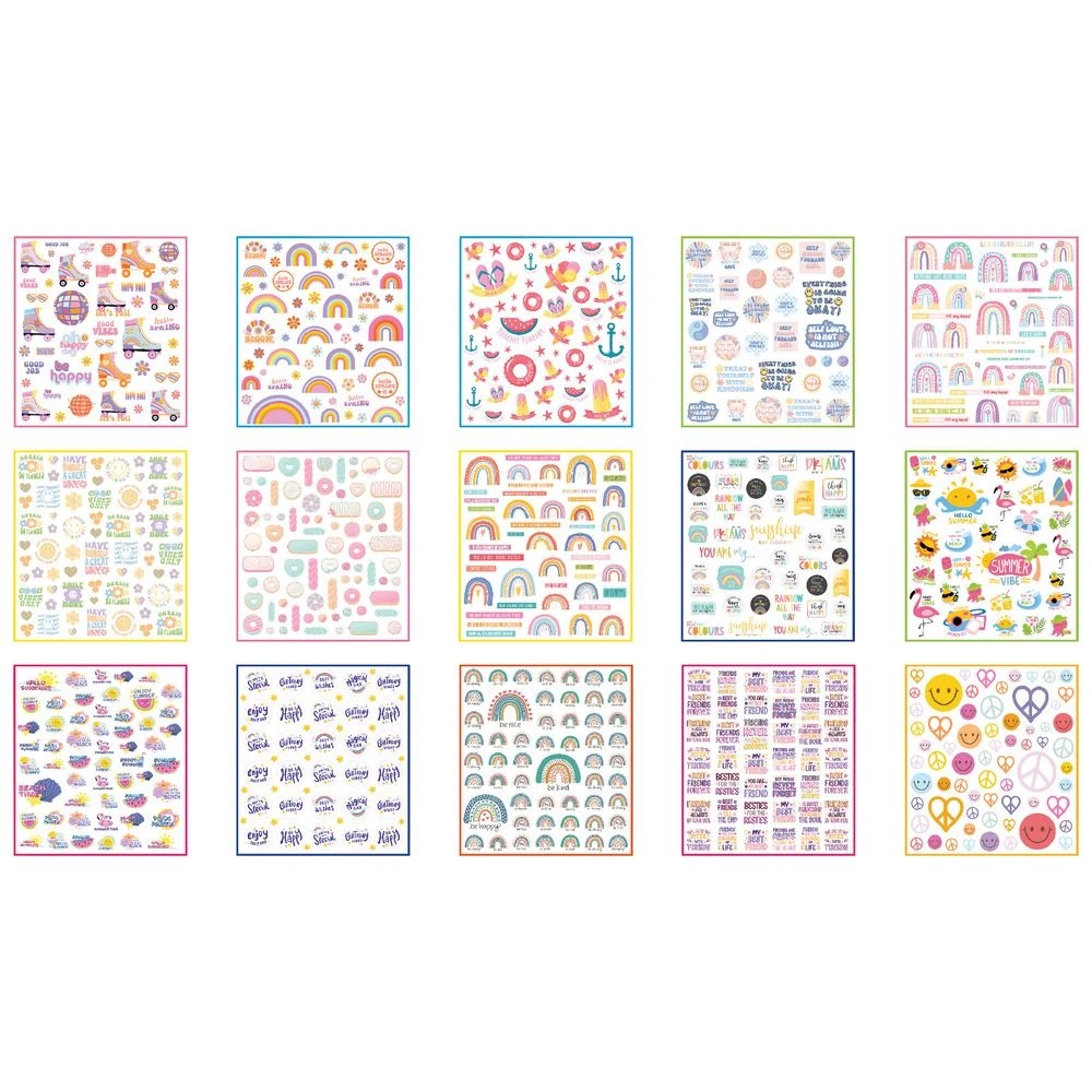 3 Learning Can Be Fun Sticker Set Chasing Rainbows 800 Pack, 3 of 3