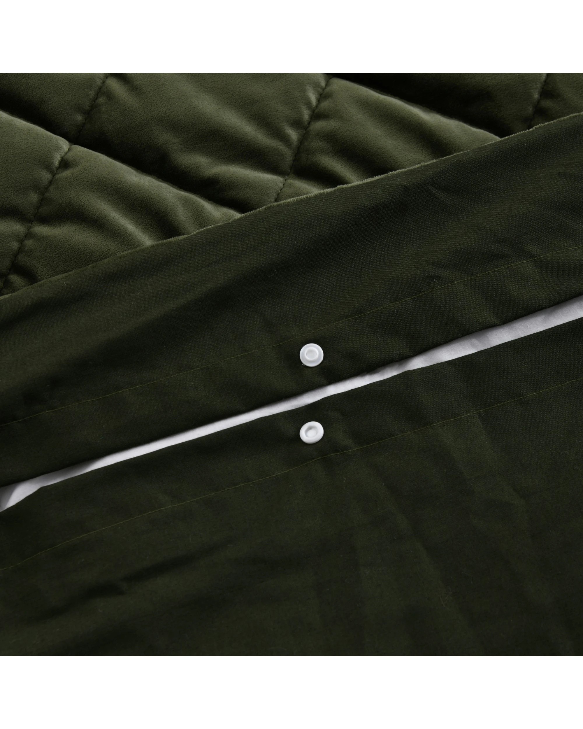 6 Dreamaker Haven Quilted Quilt Cover Set - Queen Bed - Olive, 6 of 9