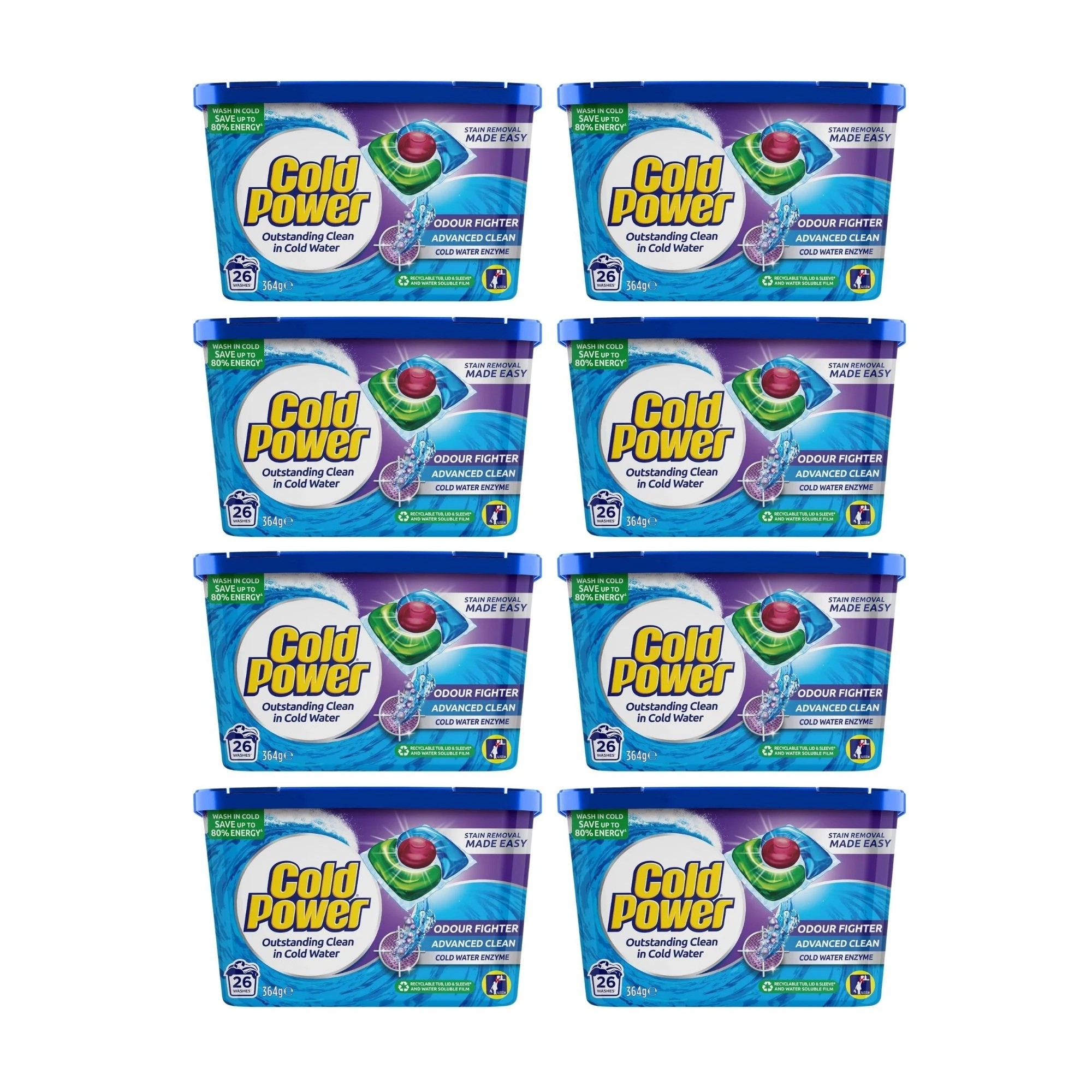 Cold Power Pk26 Laundry Capsules Cold Advanced X8 - Kmart
