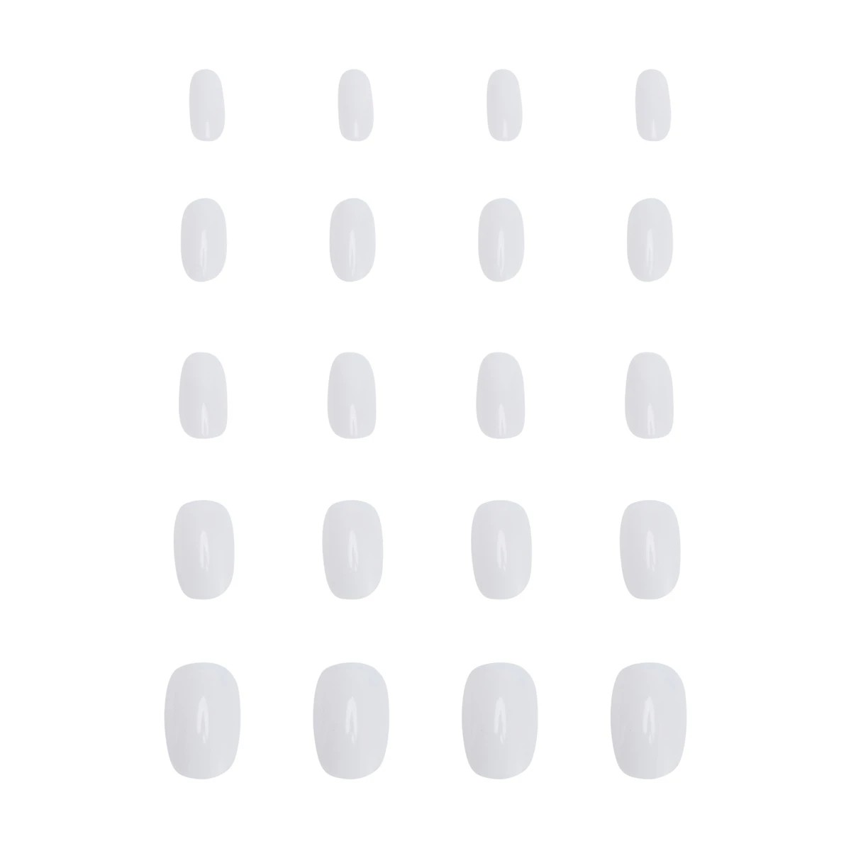 5 OXX Cosmetics 100 Pack Artificial Nails with Adhesive - Oval Shape, Clear, 5 of 5
