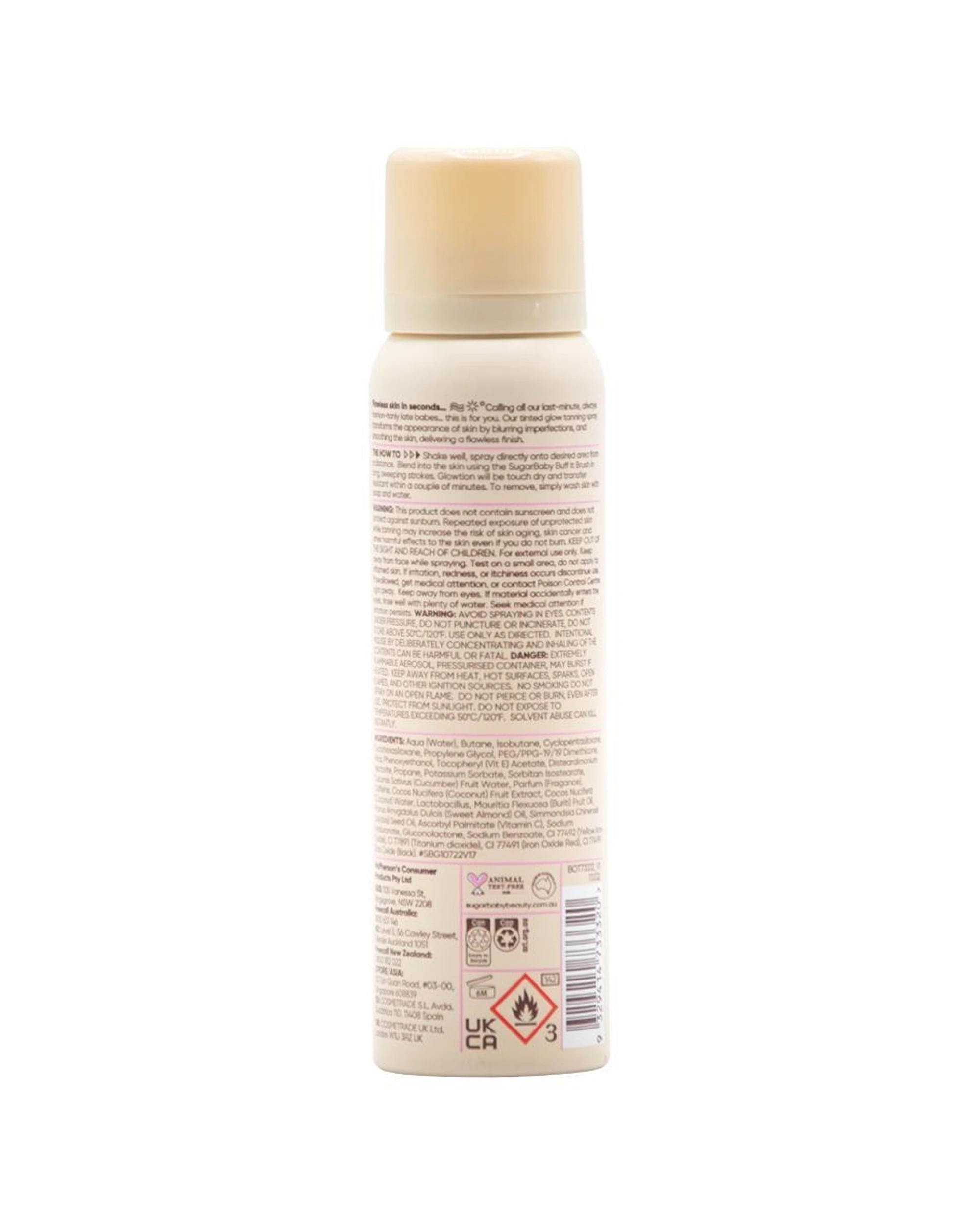3 Sugar Baby 6PK Glowtion Instant Glow Wash Off Bronzing Spray 97ml - Beige, 3 of 5