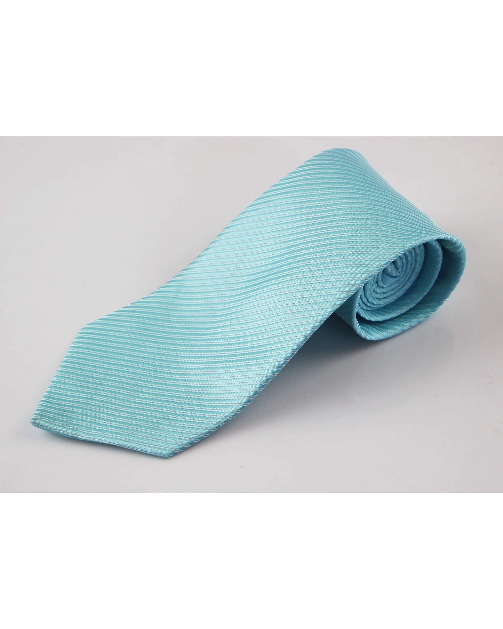 2 Zasel Mens Electric Blue & White Striped 10cm Neck Tie, 2 of 2