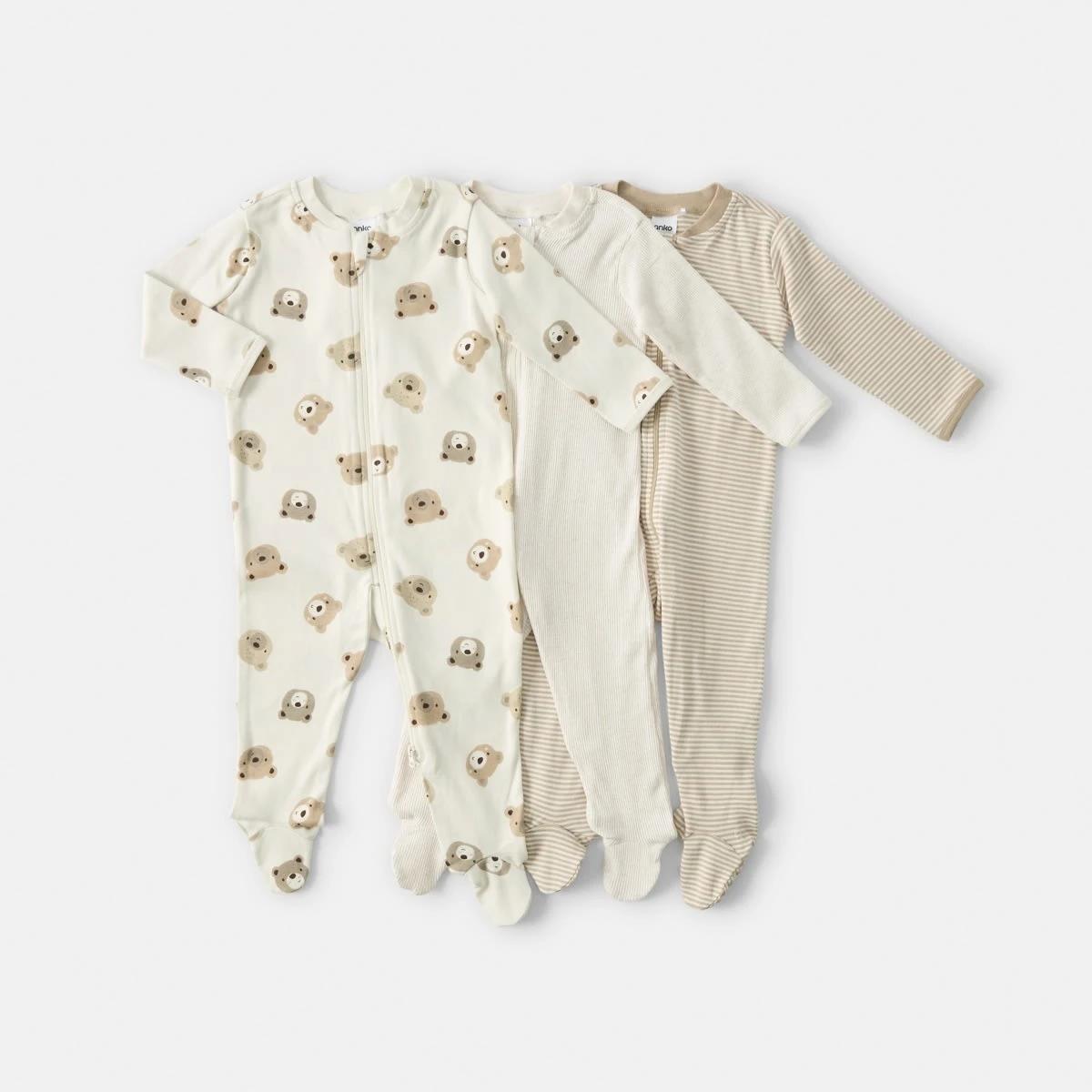 1 3 Pack Coveralls Bge Bears, 1 of 8