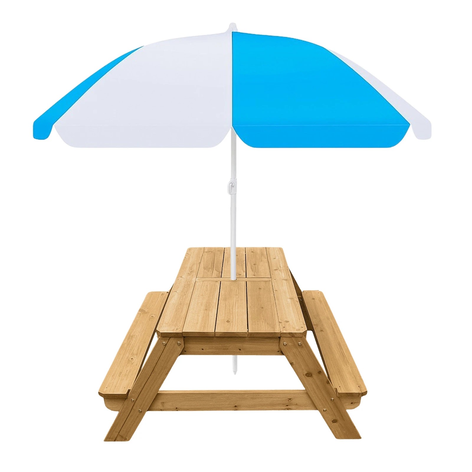 4 Kidbot Kids Sand Water Table Chairs Set 3 in 1 Outdoor Picnic Camp Activity Sandpit Desk Bench Childrens Craft, 4 of 4