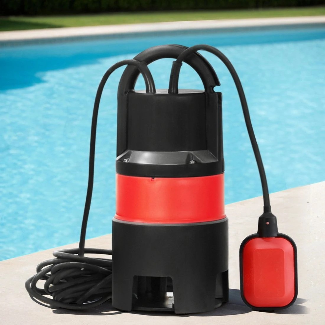 5 Giantz 750W Water Pump Dirty Submersible Sump Swim Pool Flooding Pond Clean - Red, 5 of 5