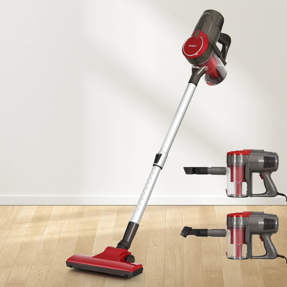 6 Devanti Stick Vacuum Cleaner Bagless Corded 500W - Red, 6 of 6