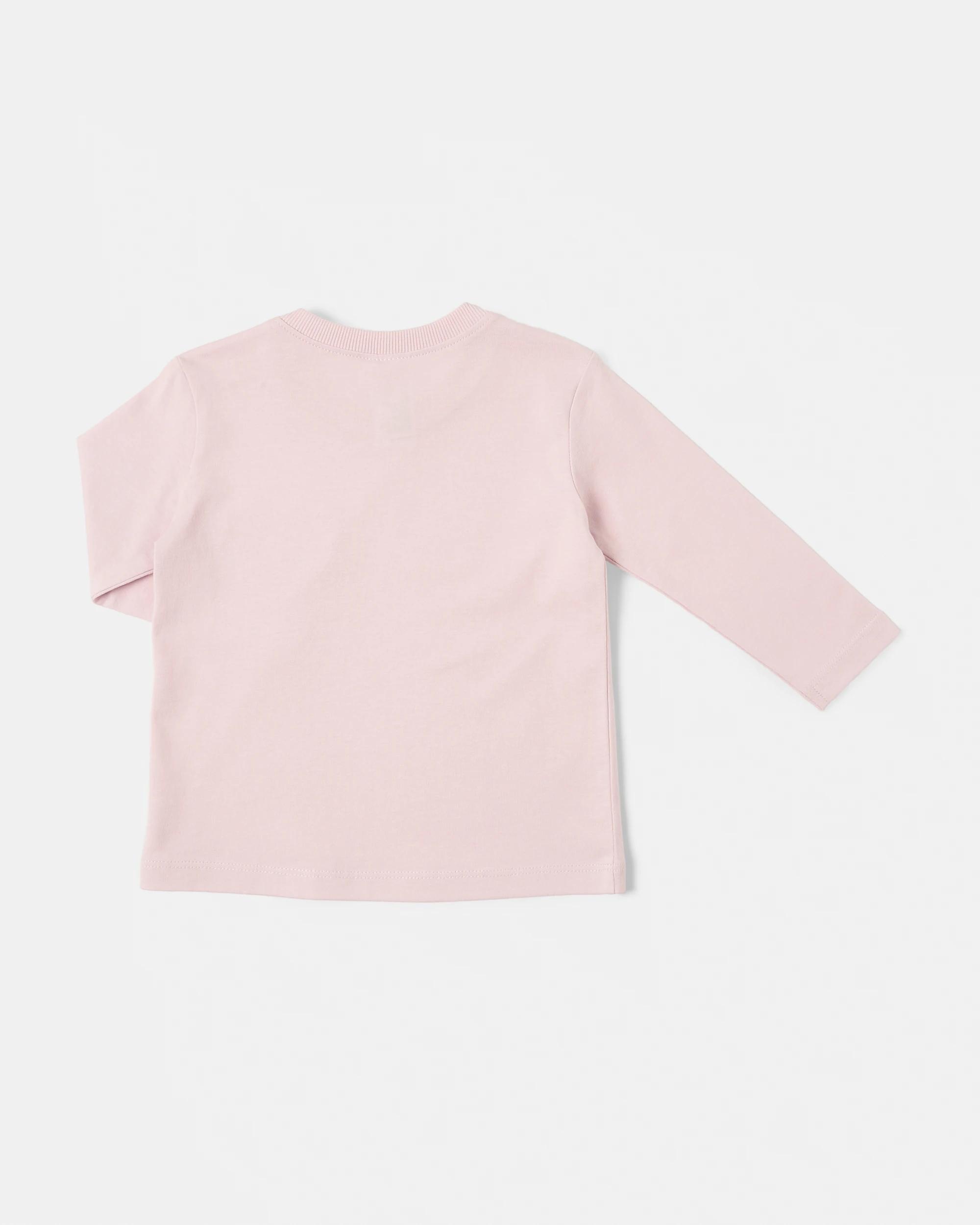 2 Cotton Long Sleeve T-shirt Pnk Chalk, 2 of 3