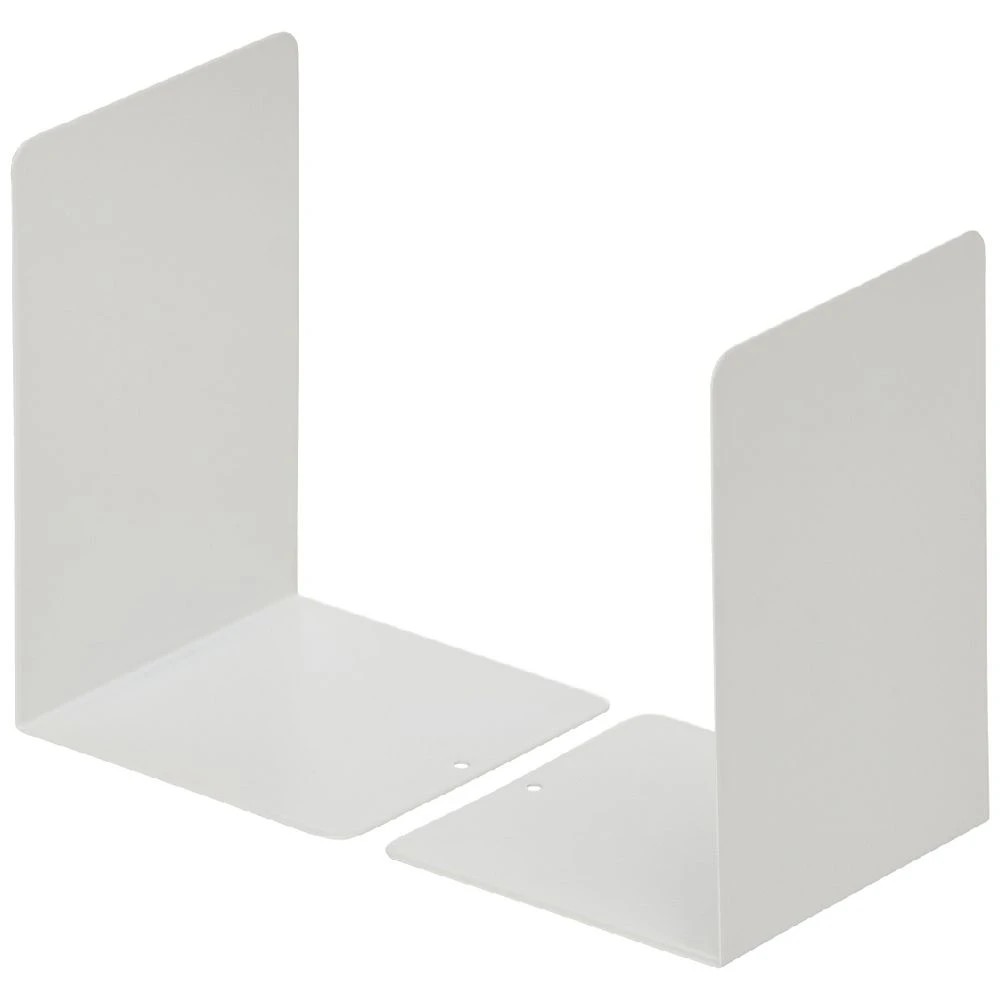 1 Otto Metal Bookends Medium White, 1 of 1