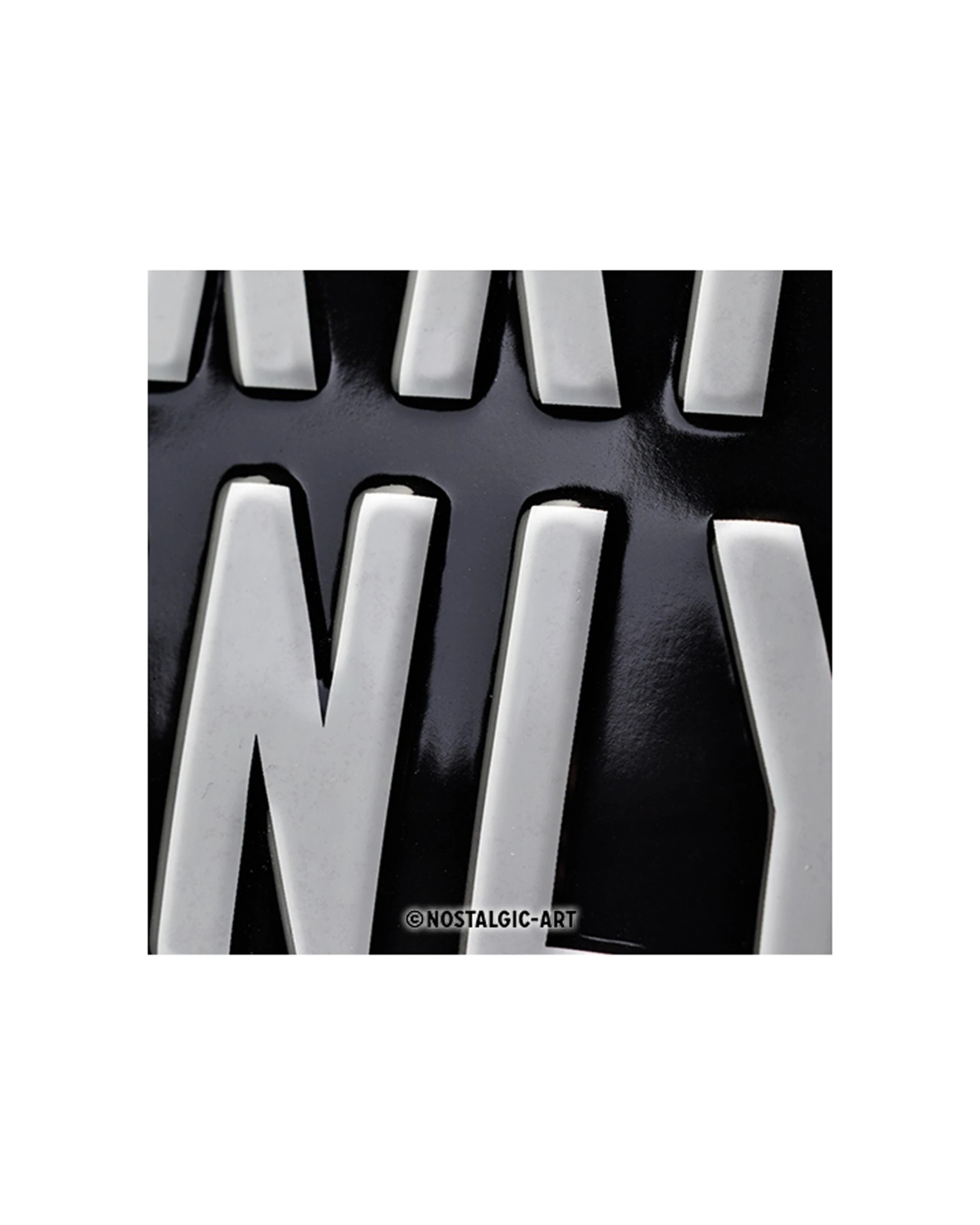 2 Nostalgic-Art Medium 20x30cm Metal Wall Art Sign Plaque - Mercedes-Benz Parking Only - Black, 2 of 4