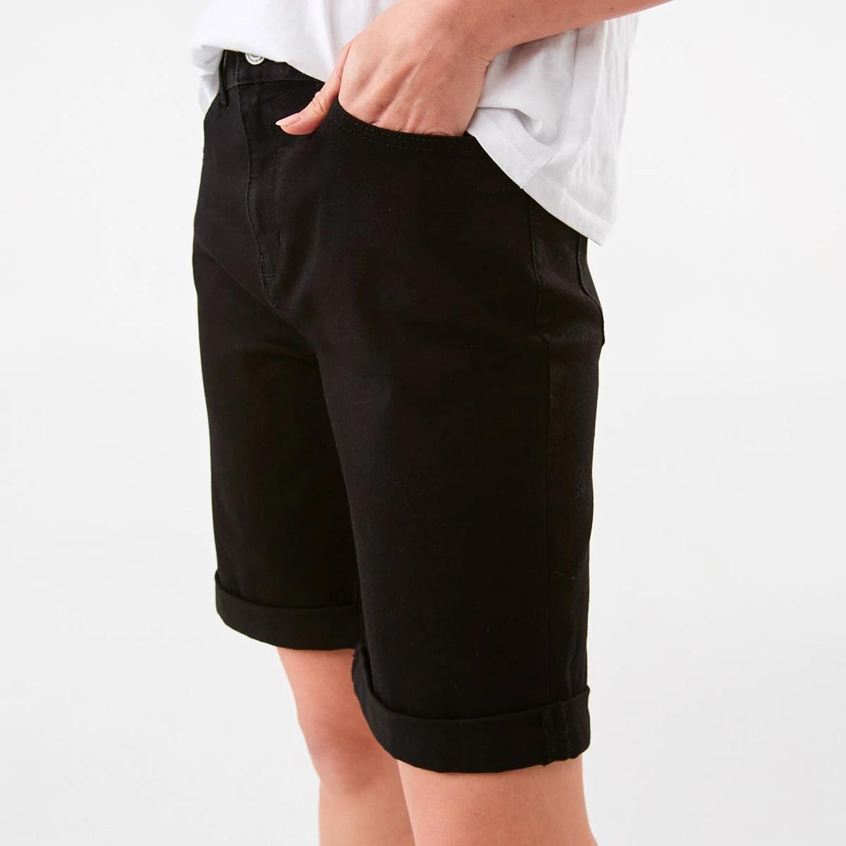 2 Denim Bermuda Shorts Black Wash, 2 of 7