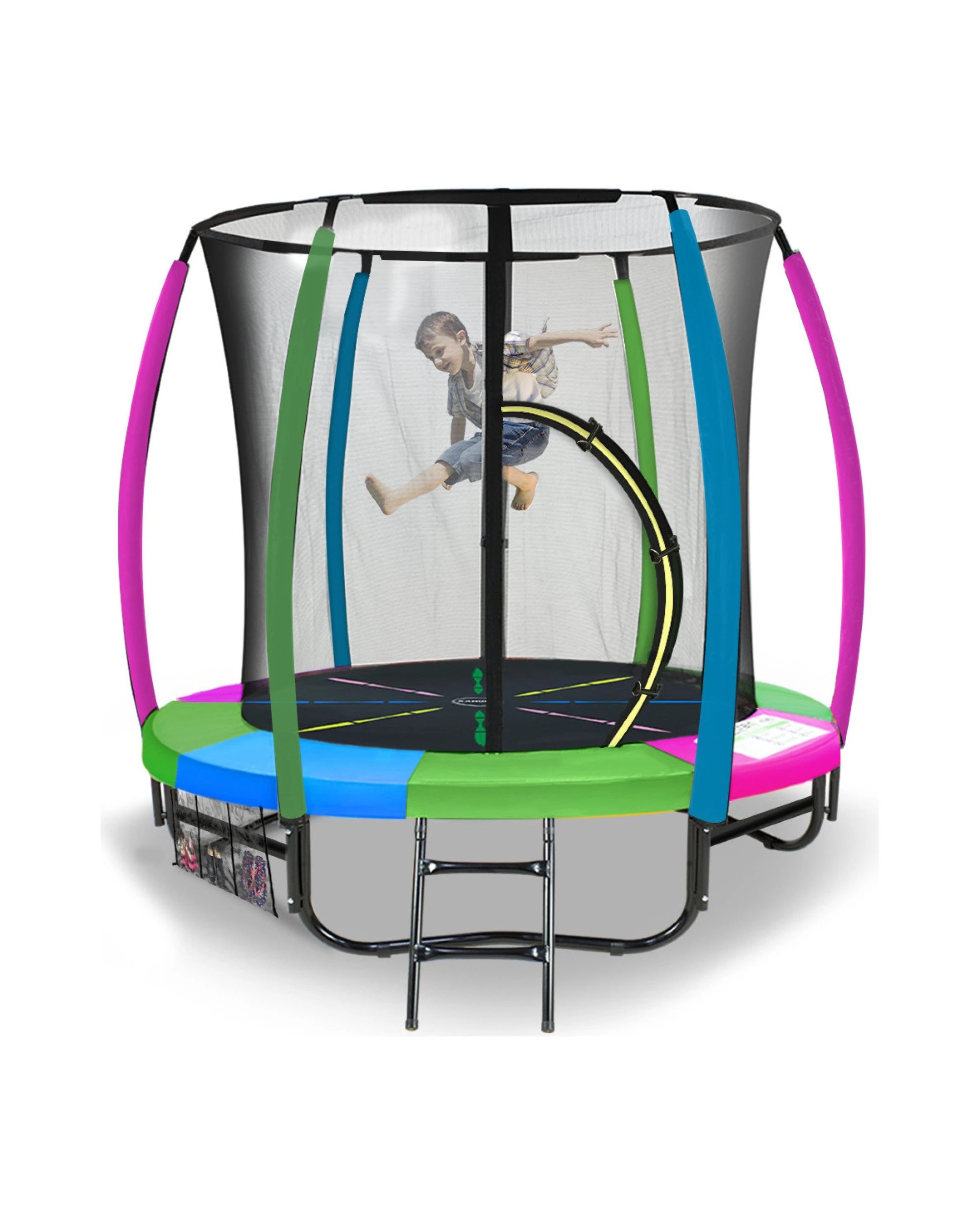 1 Kahuna 6 Ft Trampoline With Rainbow Safety Pad, 1 of 6