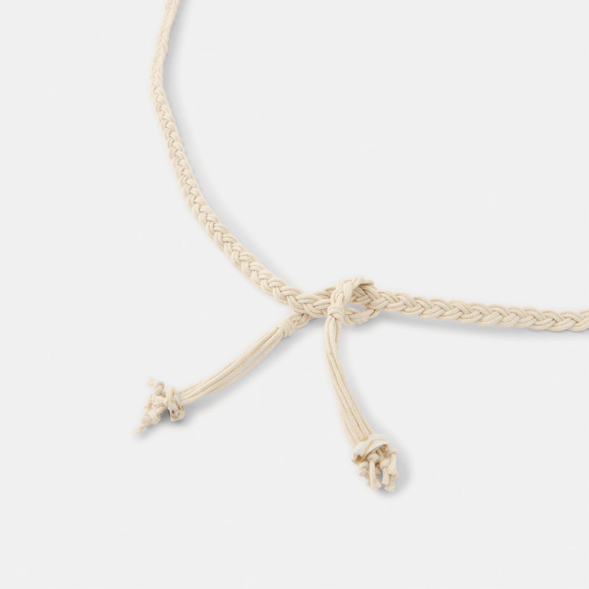 2 Shell Cord Belt Ecru, 2 of 3