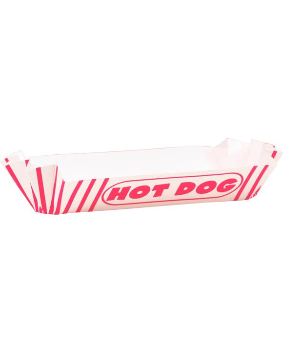 Unique Cardboard Hotdog Trays 21cm x 10.5cm Pack of 8