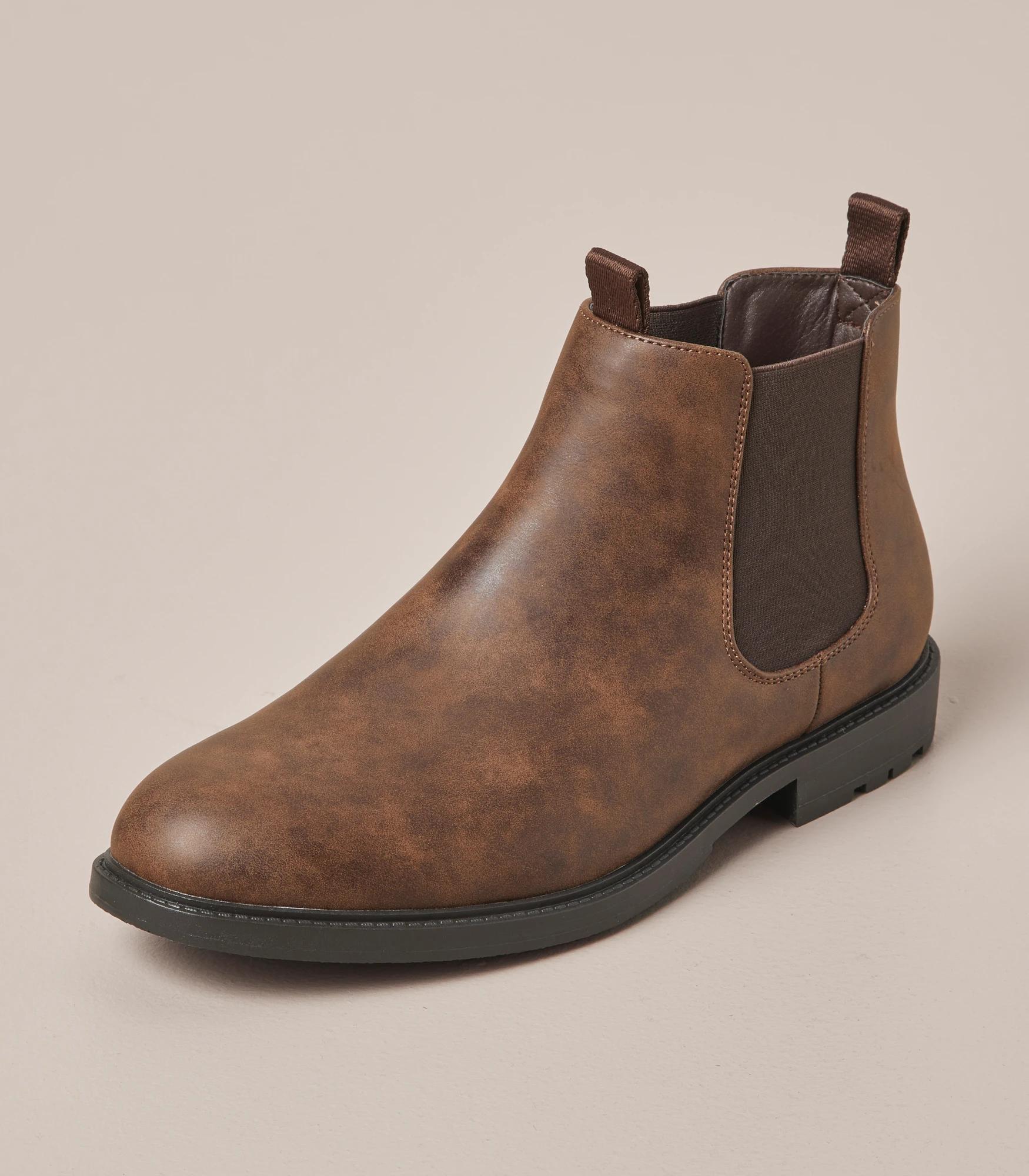 2 Target Mens Cleated Pu Chelsea Boots - Troy BROWN, 2 of 4