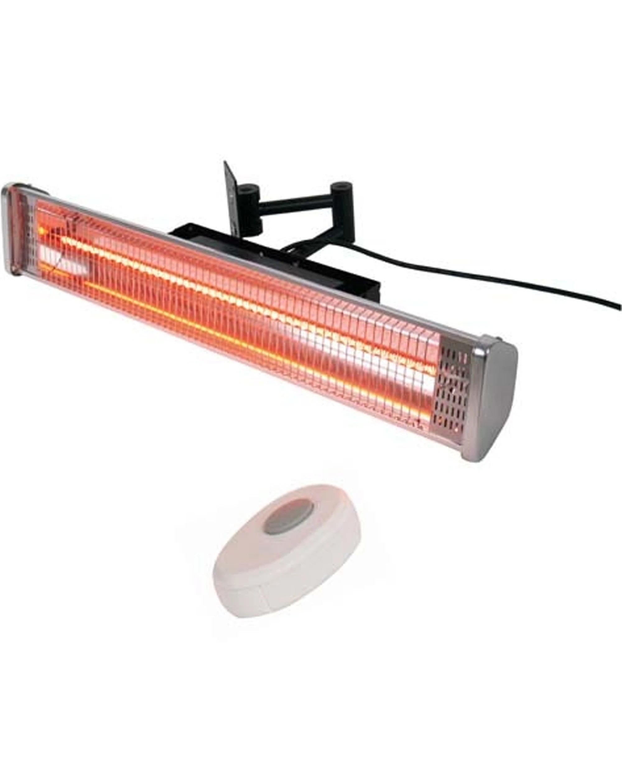1 Nightingale Wall Mounted Electric Patio Heater - Silver, 1 of 1