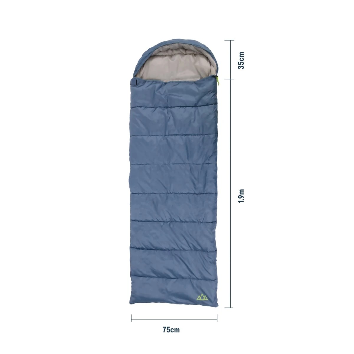 2 Trail Hooded Sleeping Bag Blue, 2 of 8