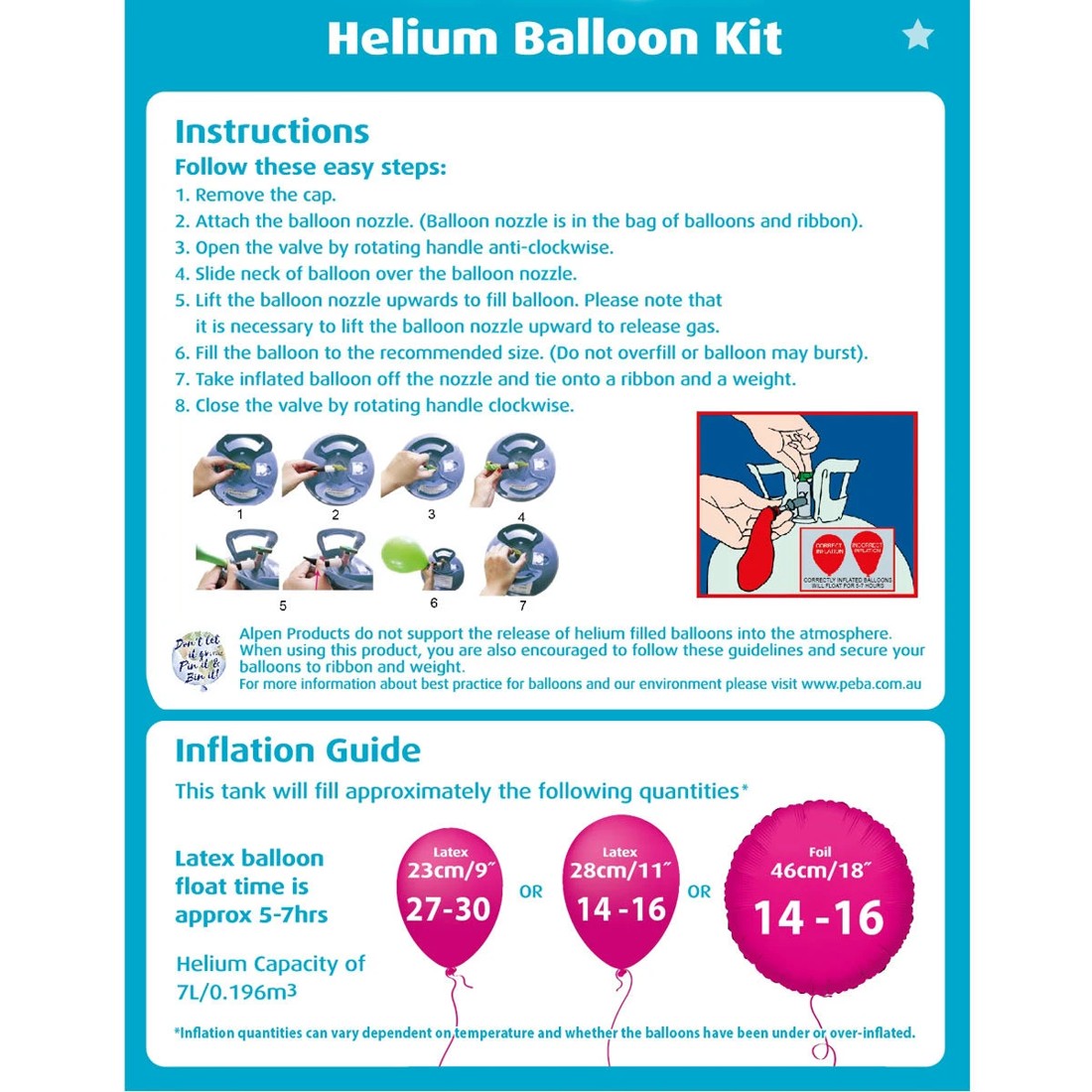5 Helium Balloon Kit, 5 of 6